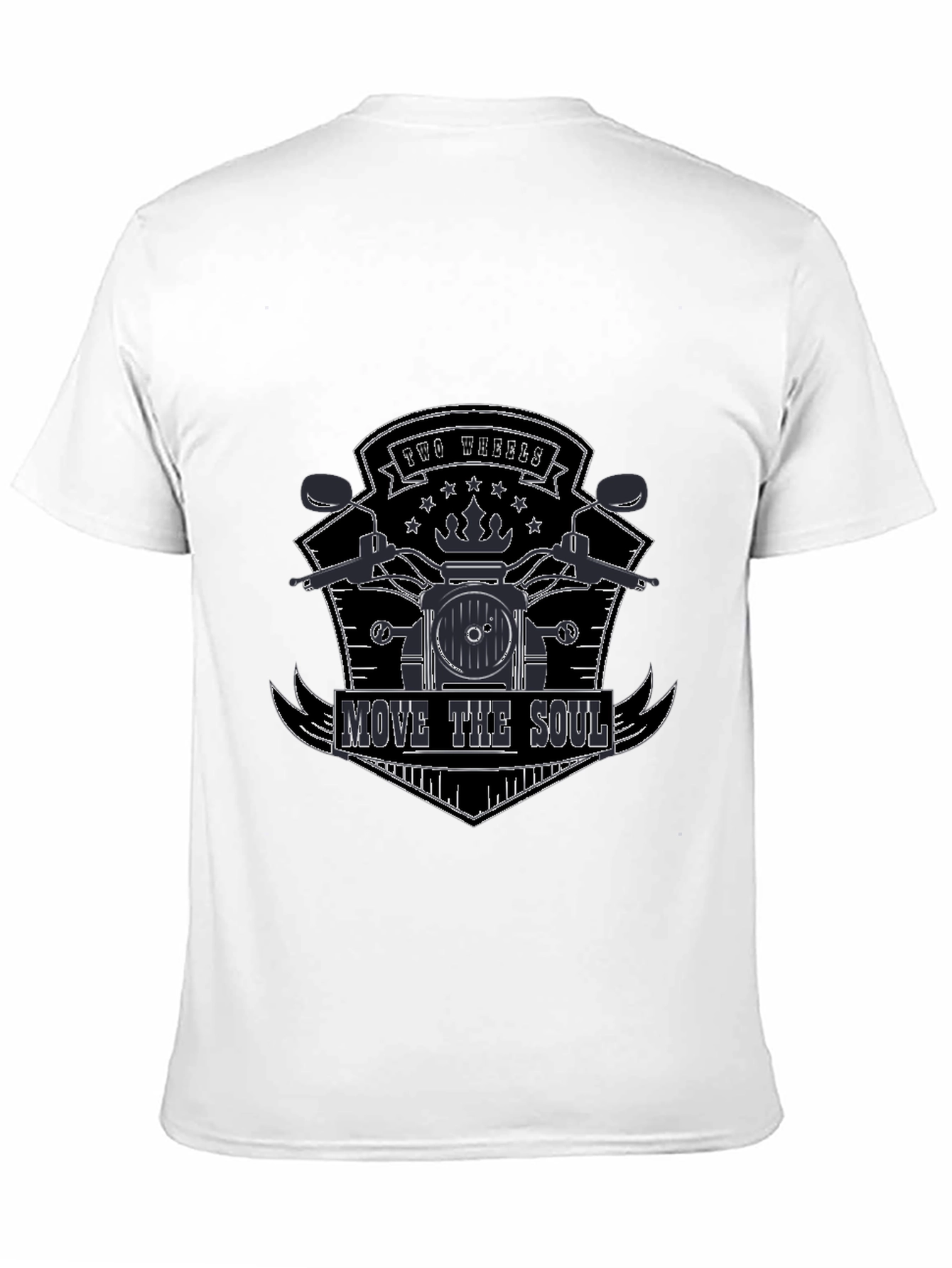 Black Two Wheels Move the Soul T-Shirt view 11
