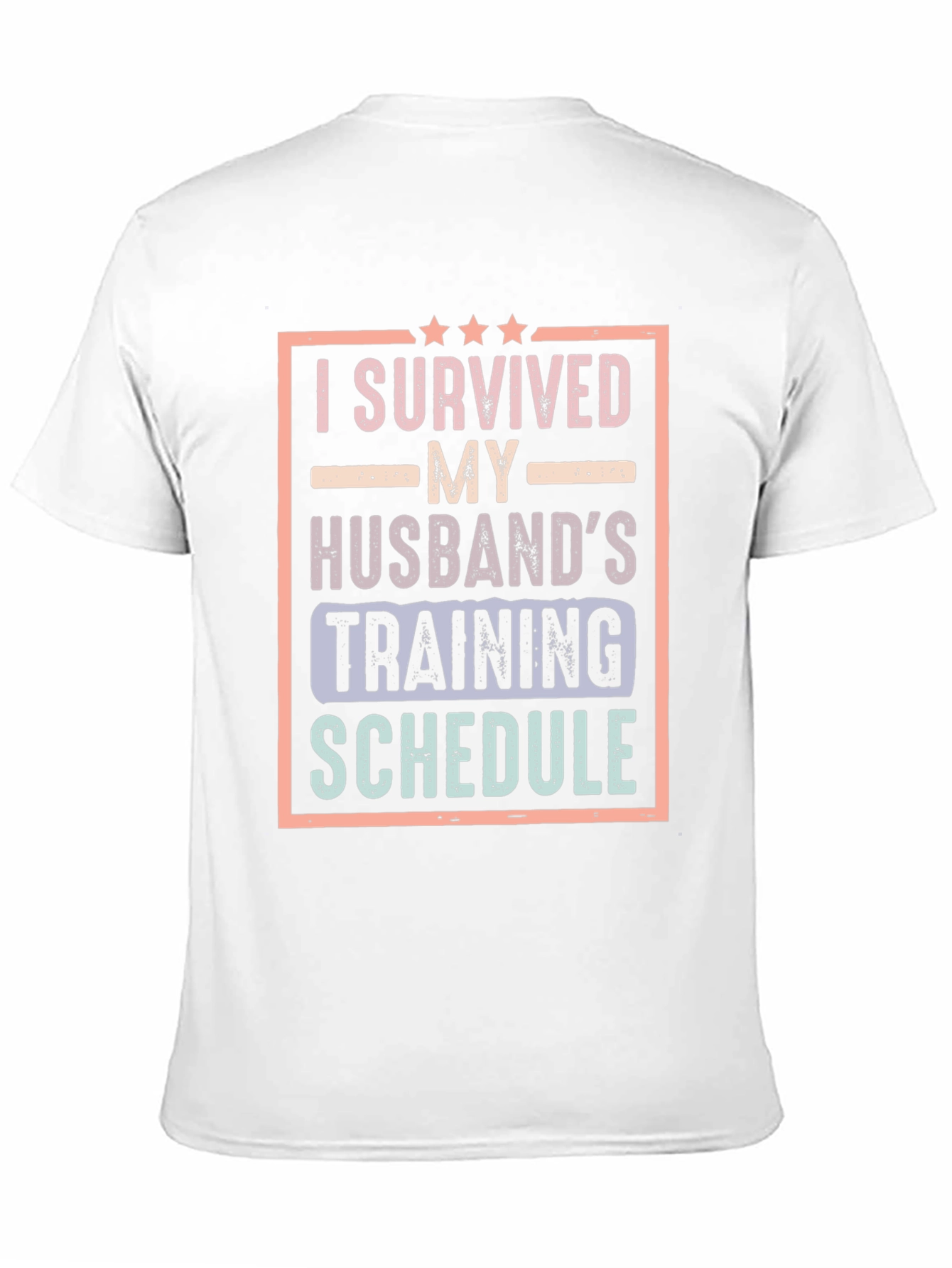 Black I Survived My Husband's Training Schedule T-Shirt view 11