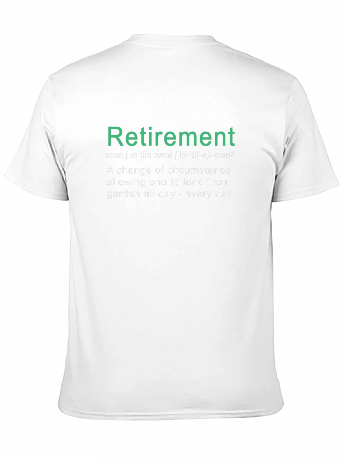 Black Retirement Definition Graphic T-Shirt view 11