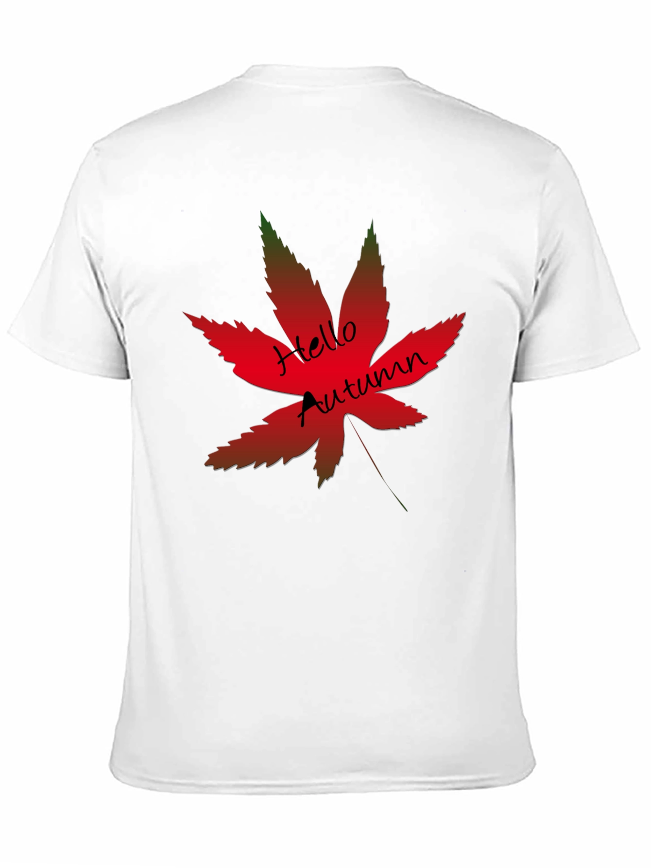 Black Hello Autumn Maple Leaf Graphic Tee view 11