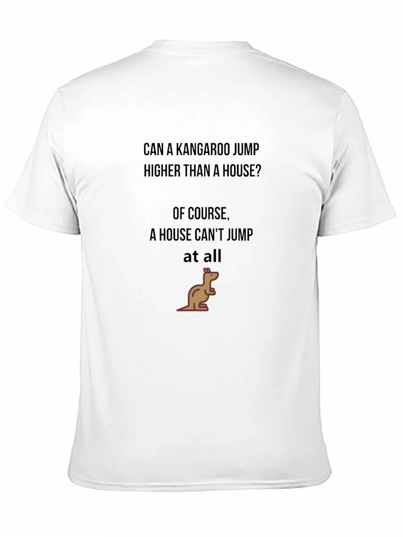 Black Kangaroo Humor T-Shirt view 11
