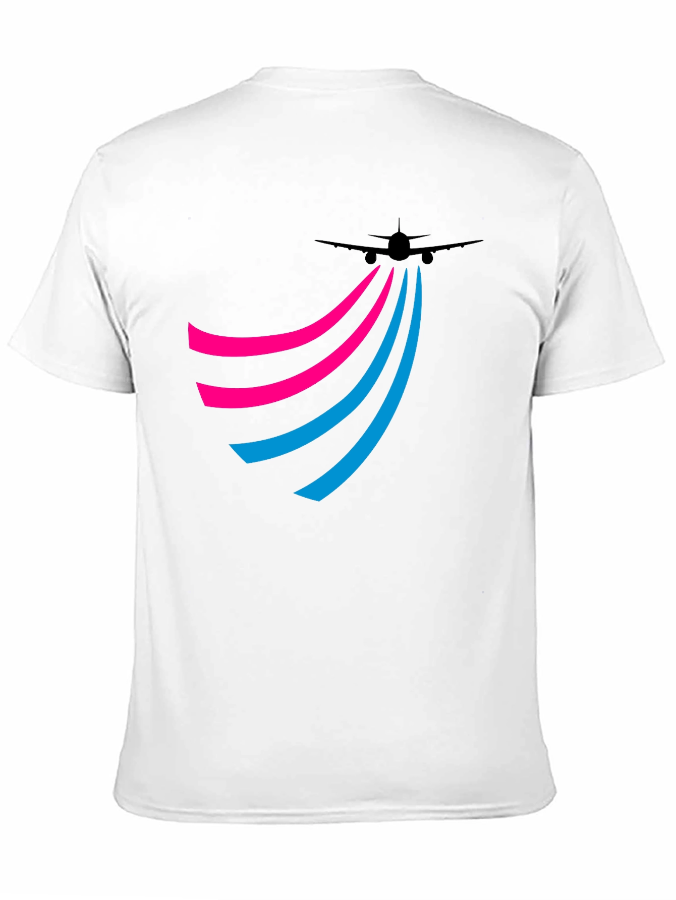Black Airplane Trail Tee - Jet Setter Style! view 11