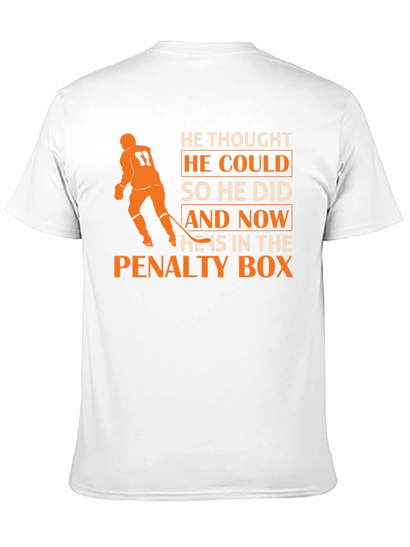 Black Hockey Penalty Box T-Shirt view 11