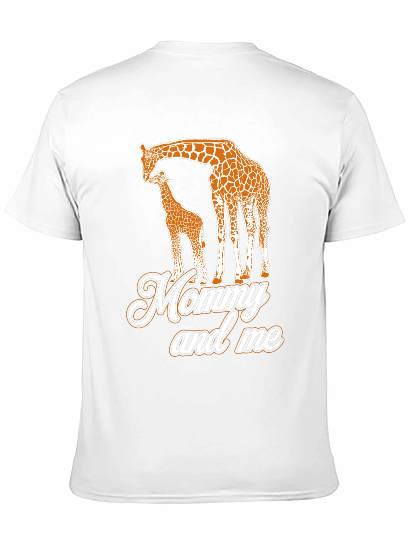 Black Mommy and Me Giraffe Black T-Shirt view 11