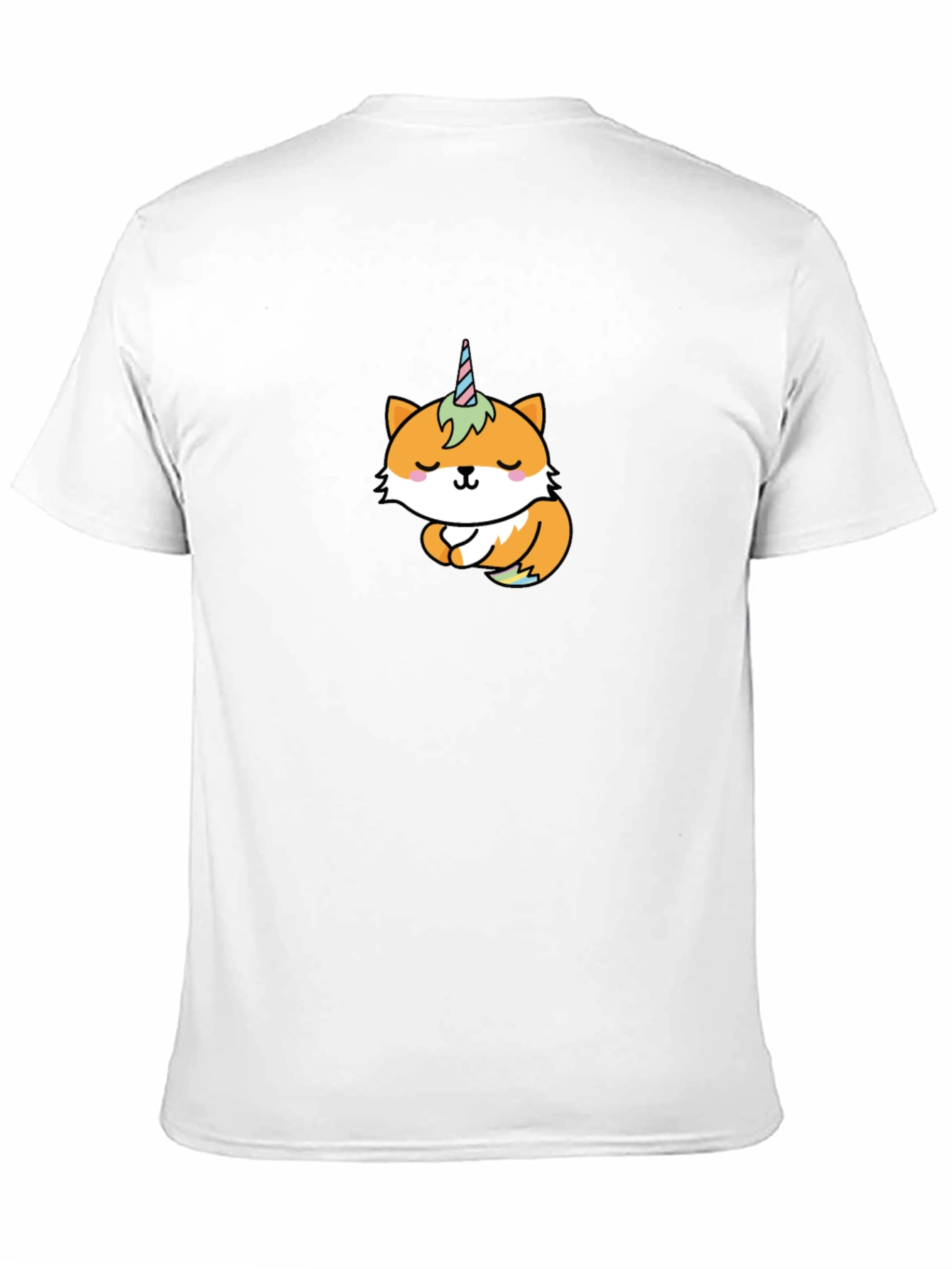 Black Unicorn Fox Graphic T-Shirt - Black view 11