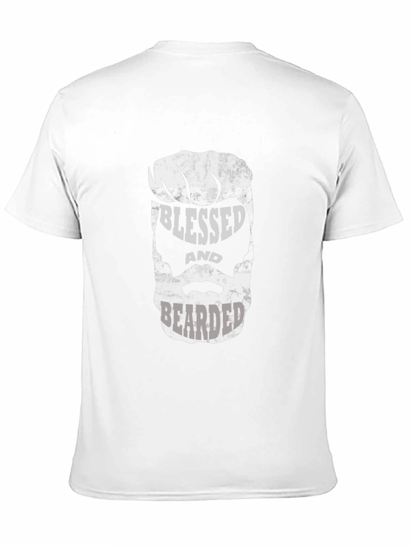 Black Blessed and Bearded Graphic T-Shirt view 11
