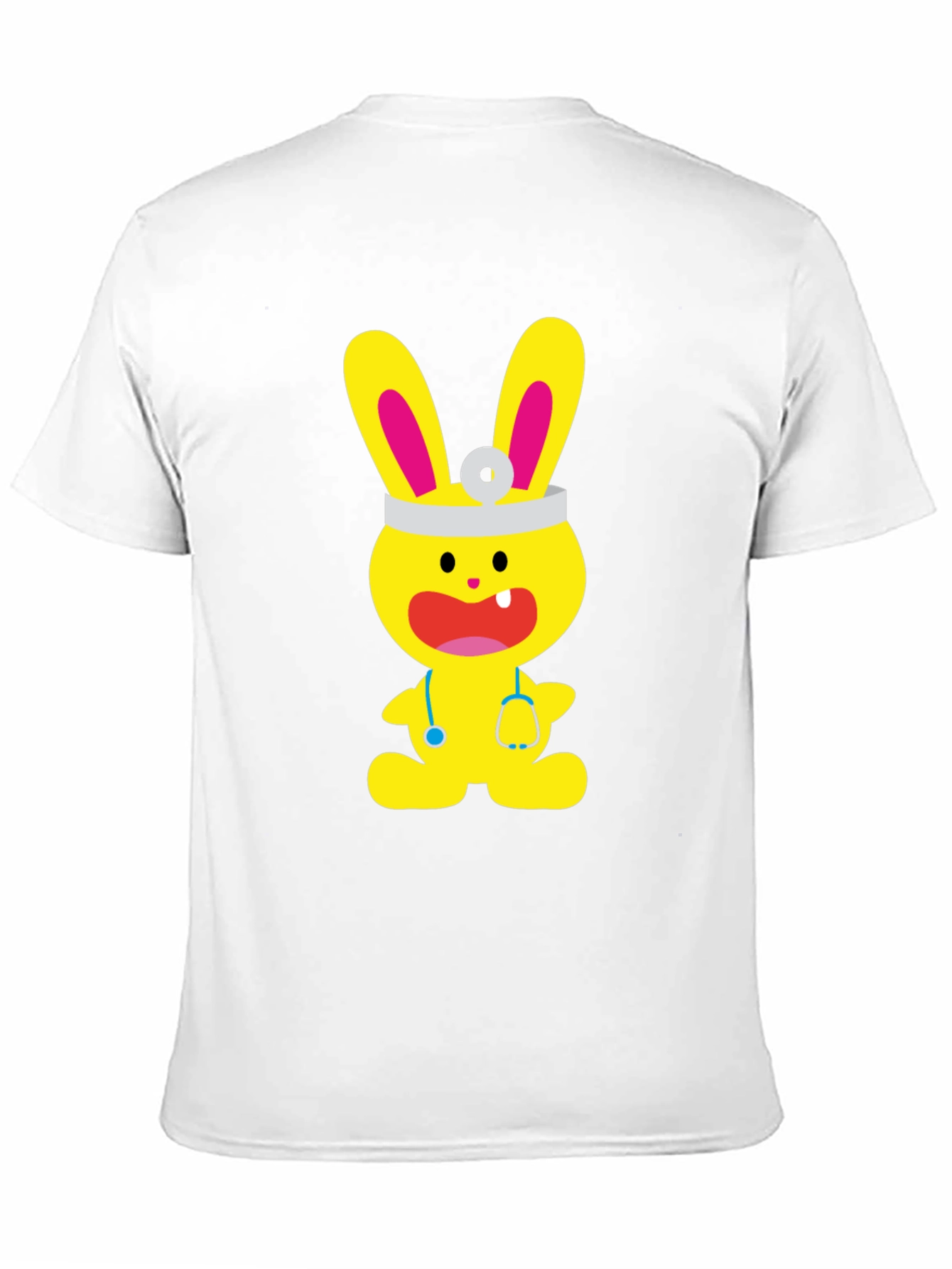 Black Bunny Doctor Graphic T-Shirt - Cute and Fun! view 11