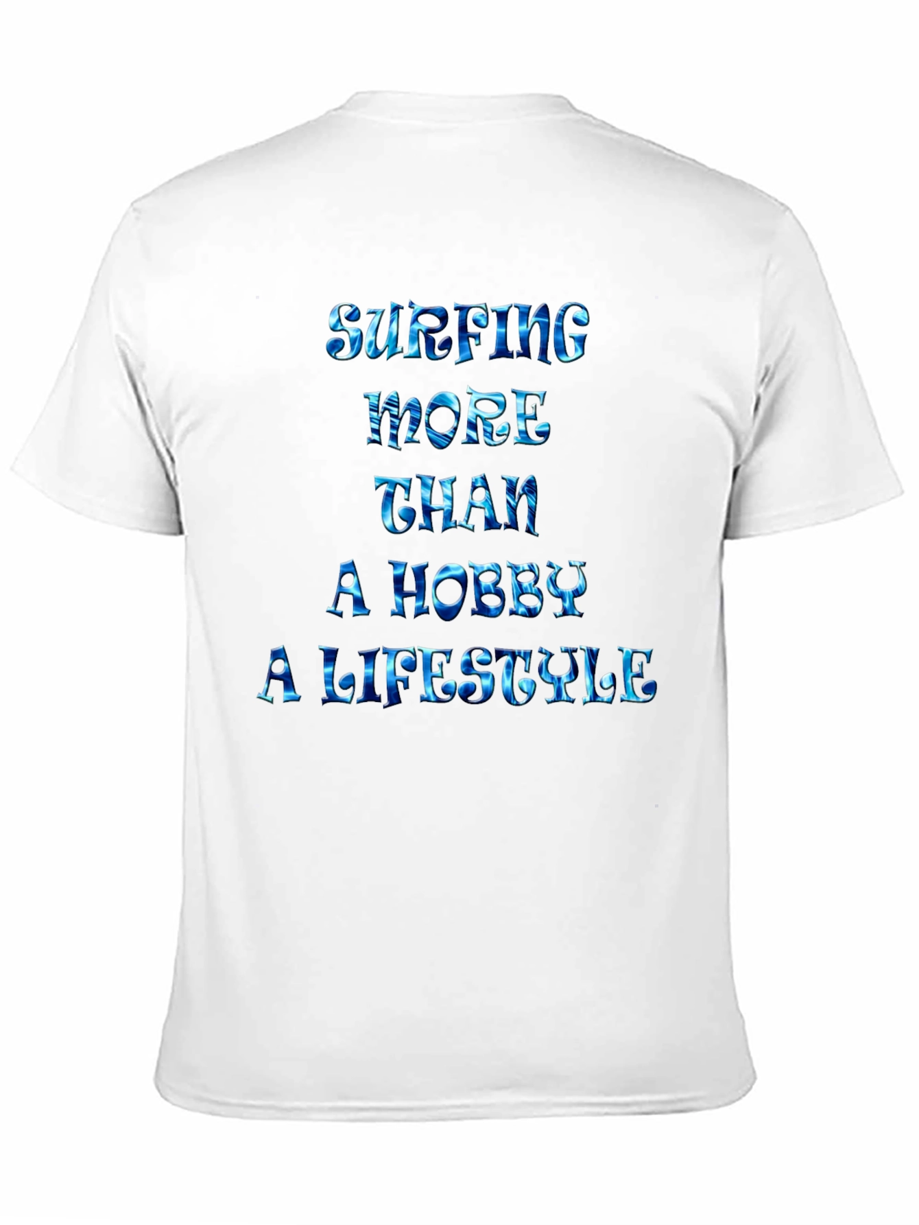 Black Surfing Lifestyle Graphic Tee - Black Casual T-Shirt view 11