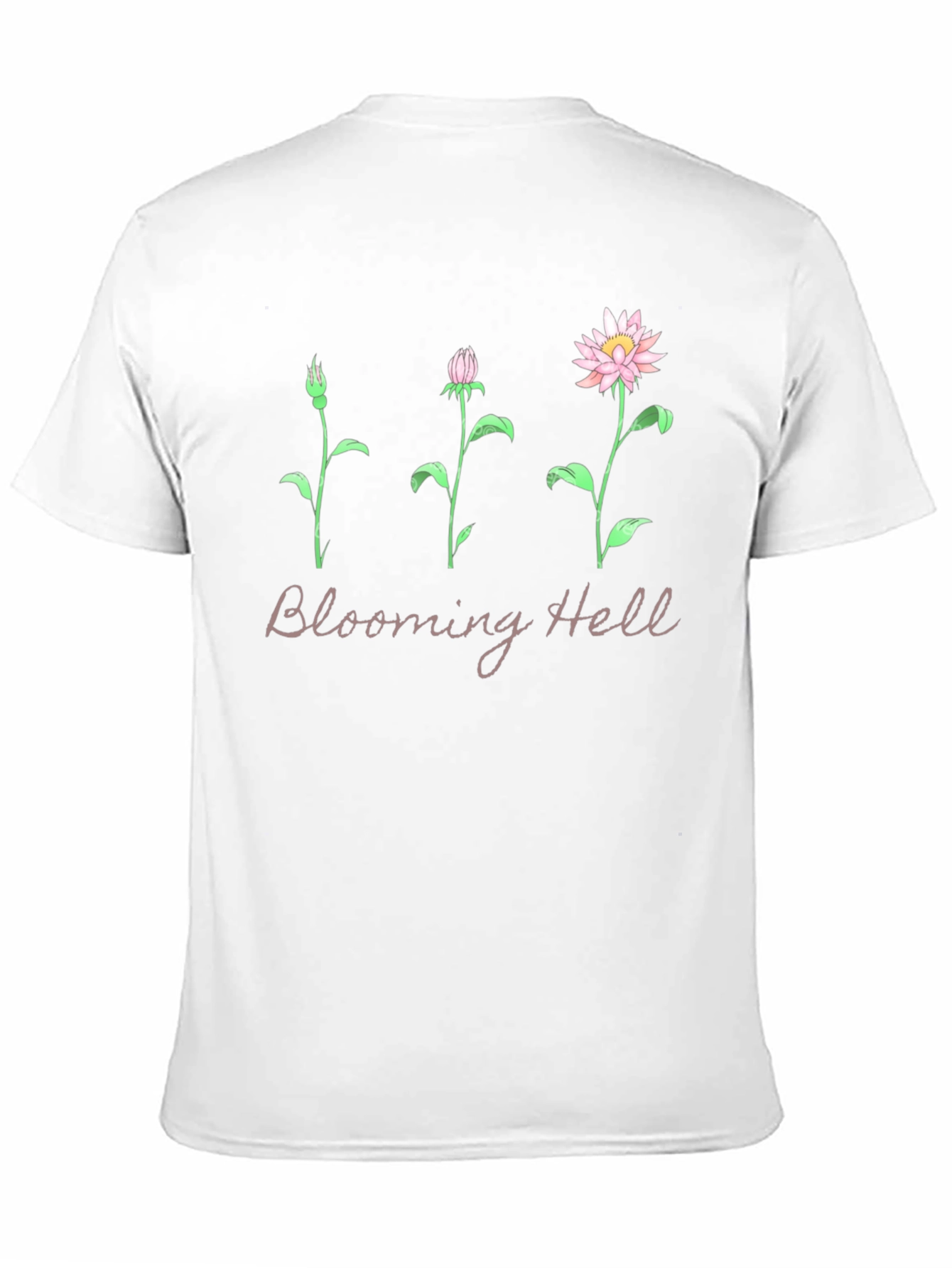 Black Blooming Hell Graphic T-Shirt - Black view 11
