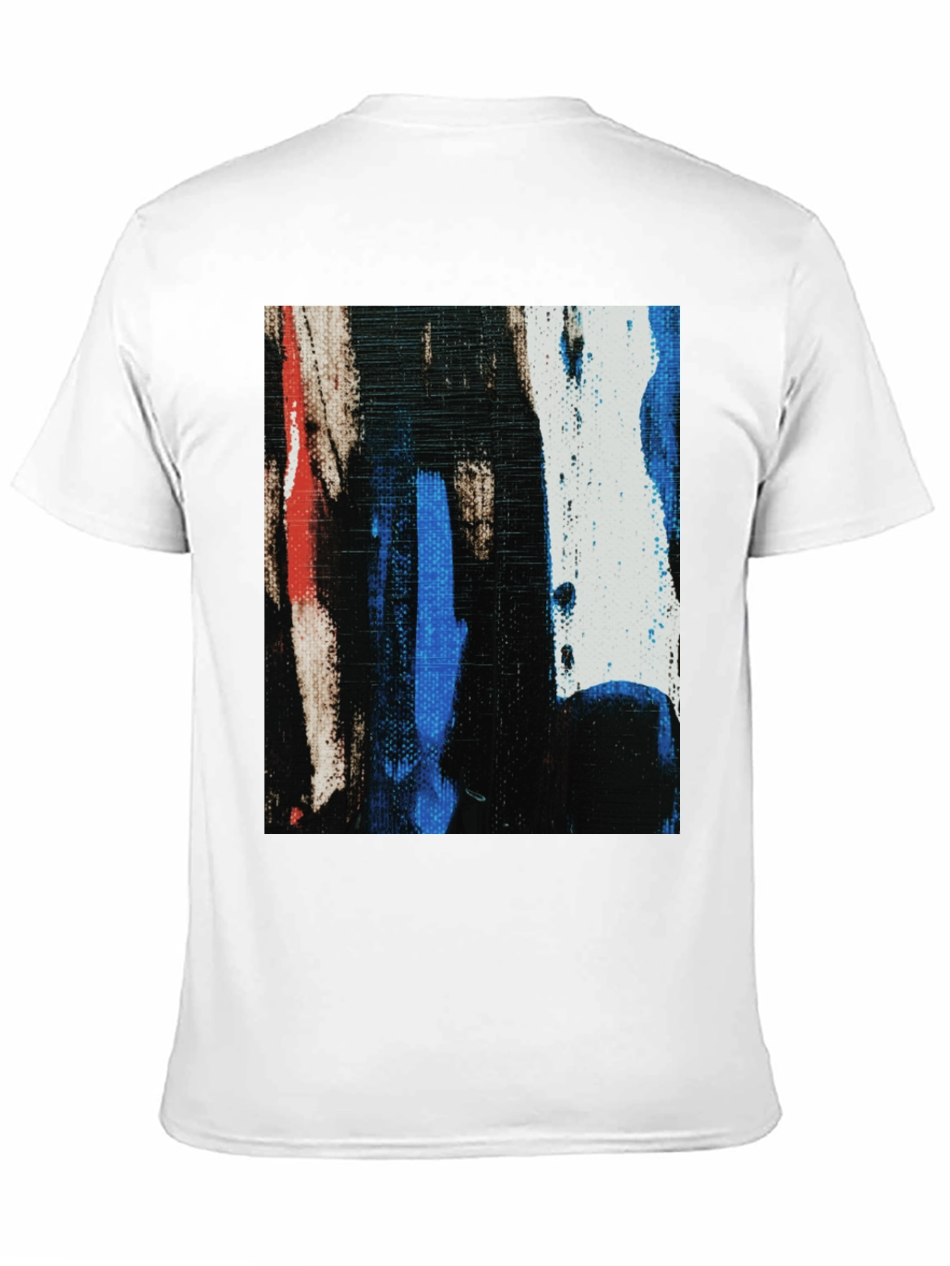 Black Abstract Art Black T-Shirt view 11