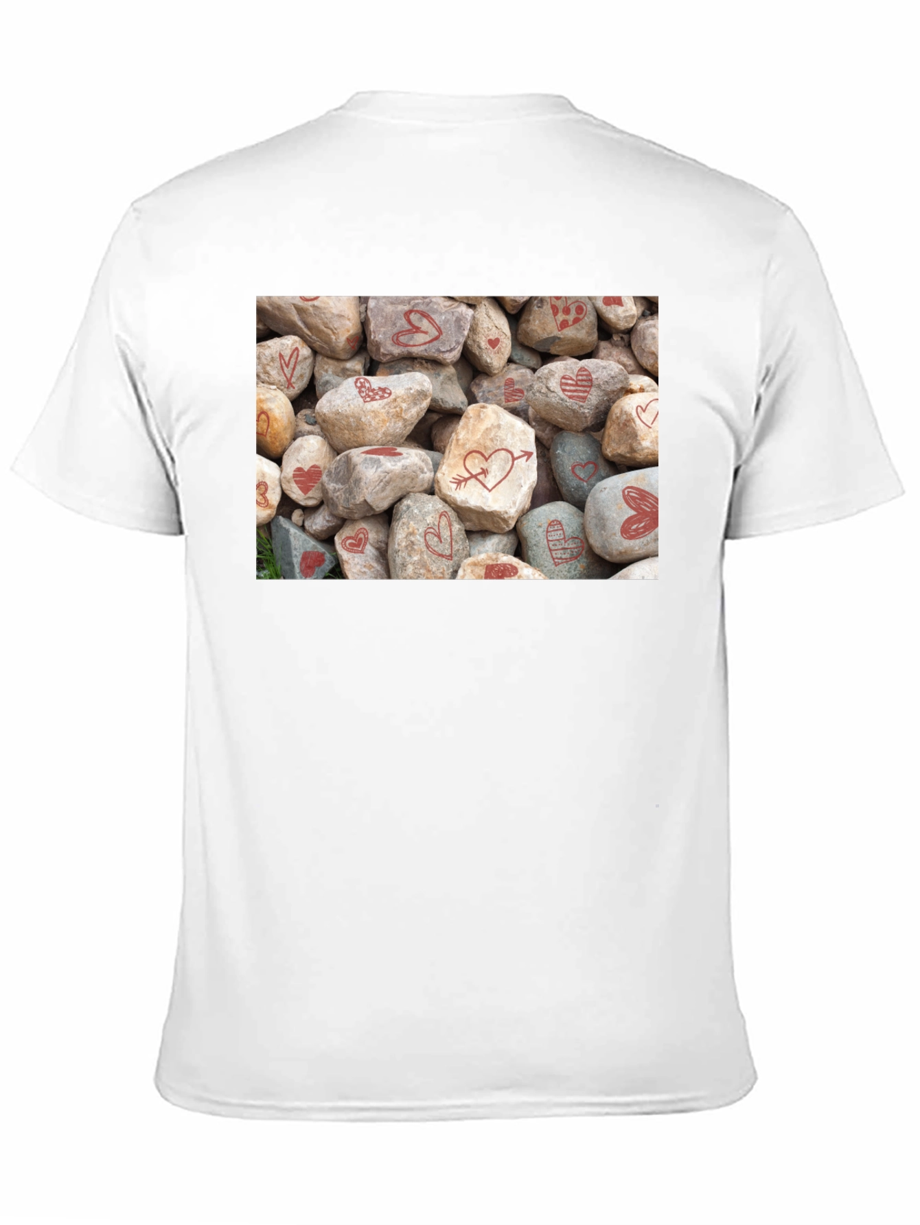 Black Heart Rocks Graphic Tee - Valentine's Day Gift view 11