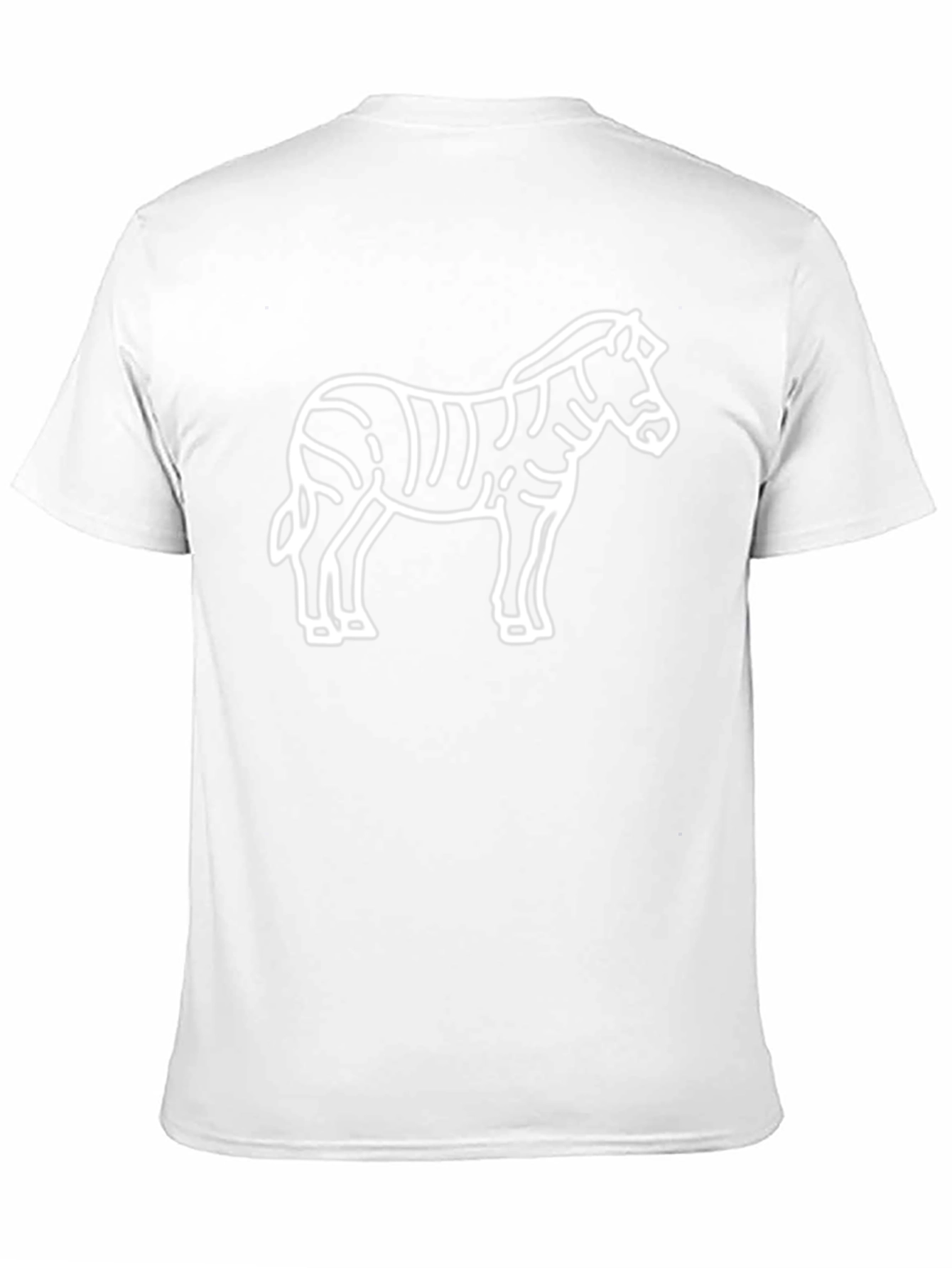 Black Zebra Graphic Tee - Black Cotton T-Shirt view 11