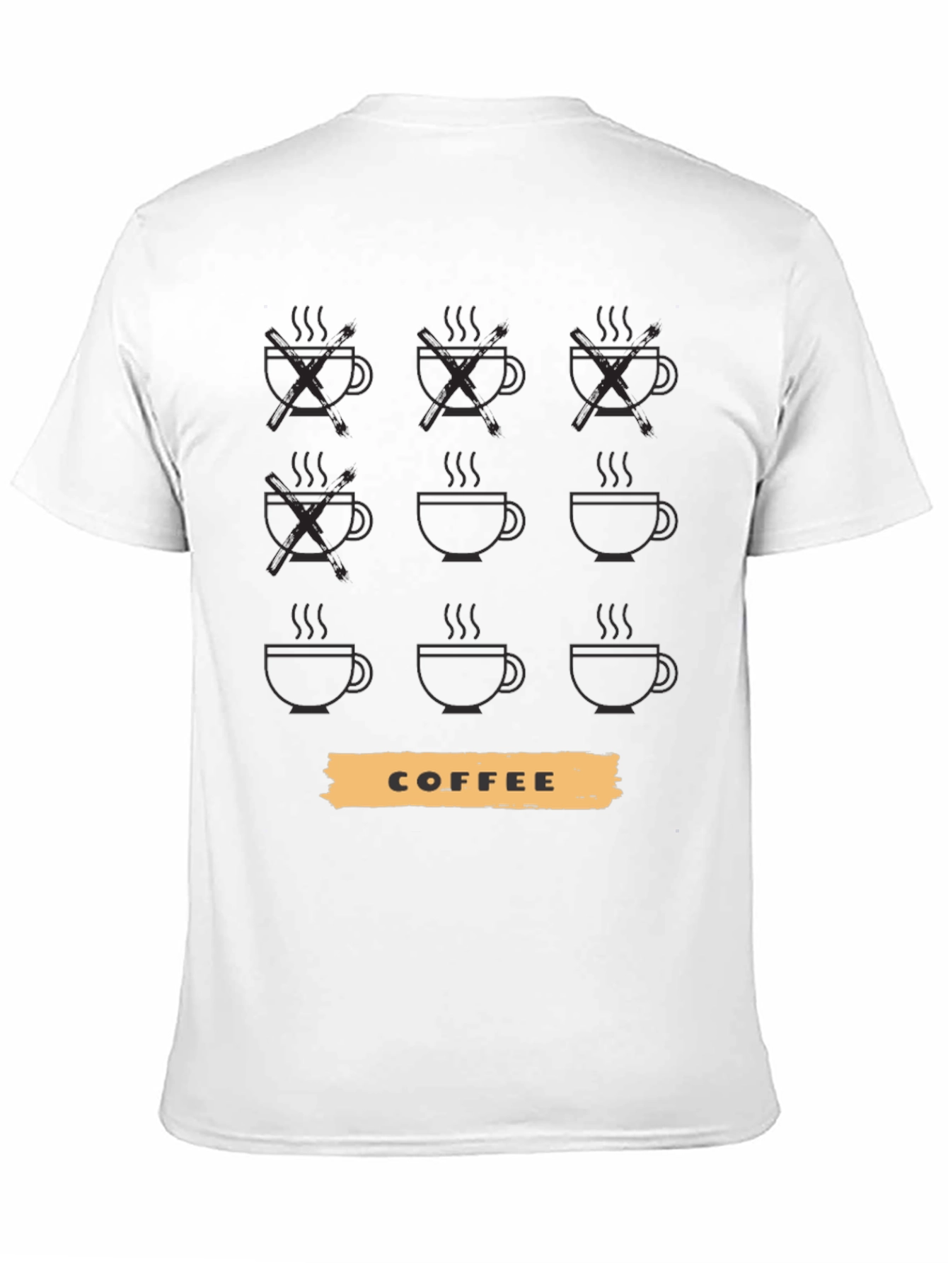 Black Coffee Cup Graphic Tee - Trendy Casual Shirt view 11