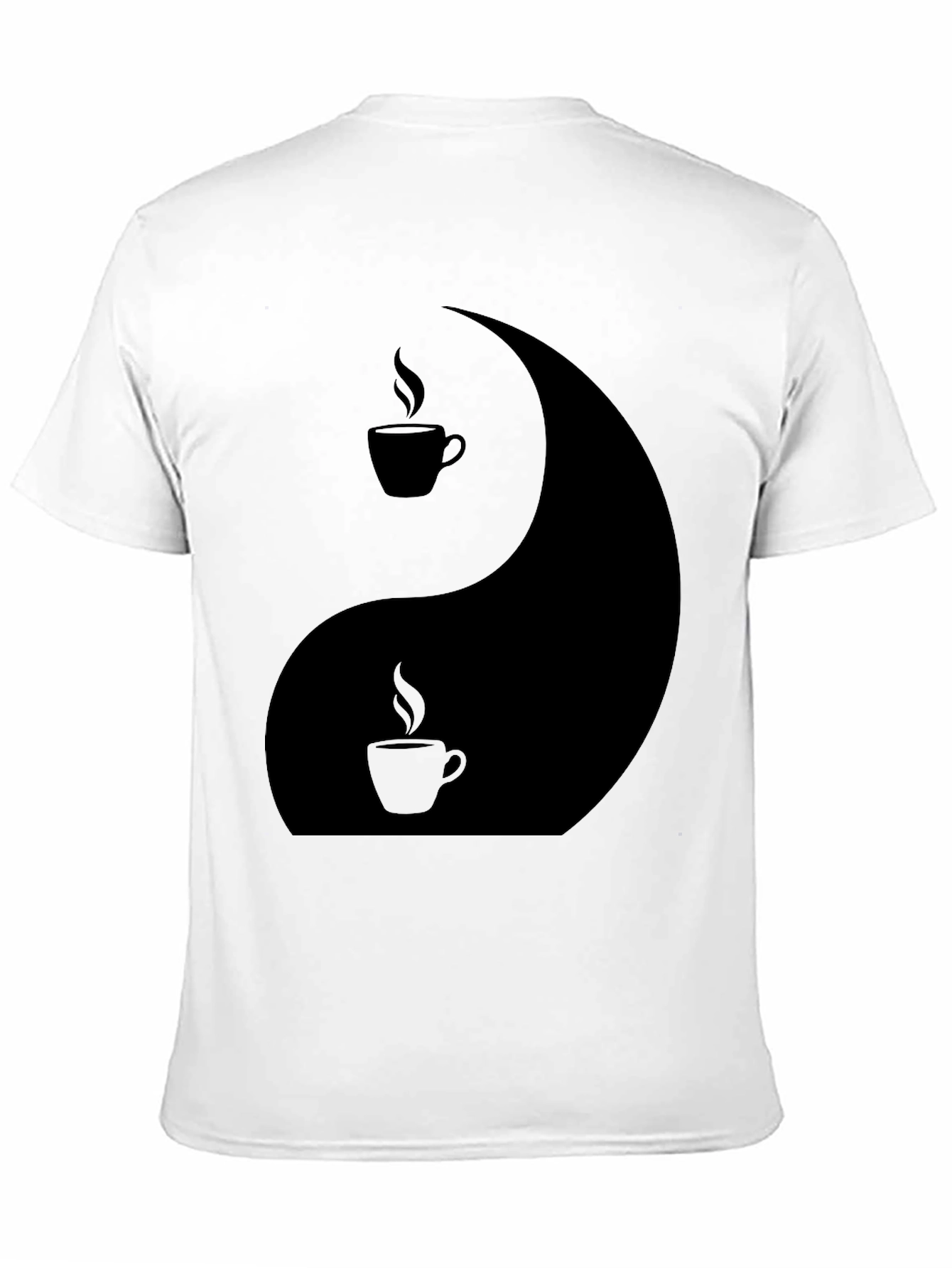 Black Yin Yang Coffee T-Shirt - Balance Your Brew view 11