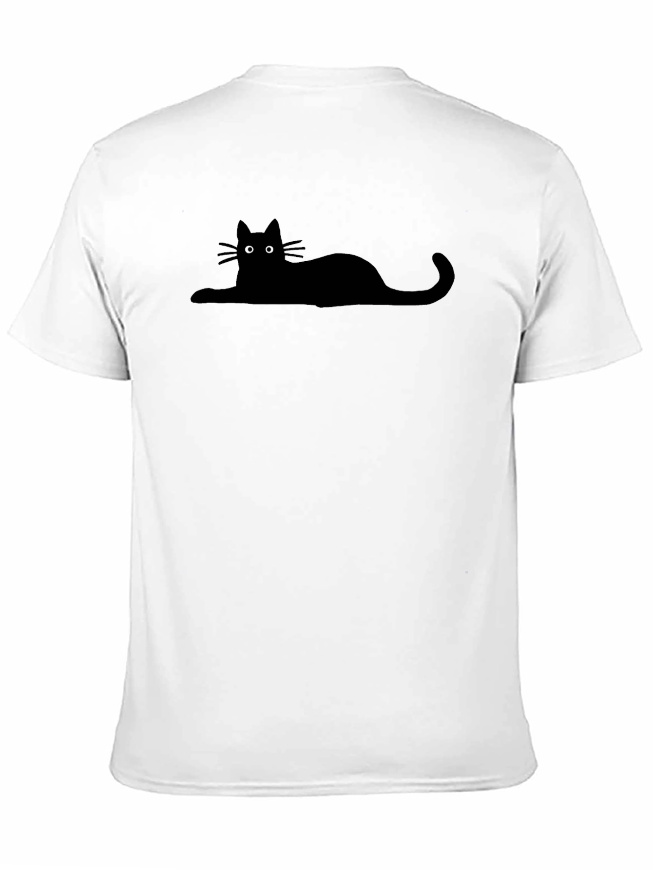 Black Black Cat Silhouette T-Shirt view 11