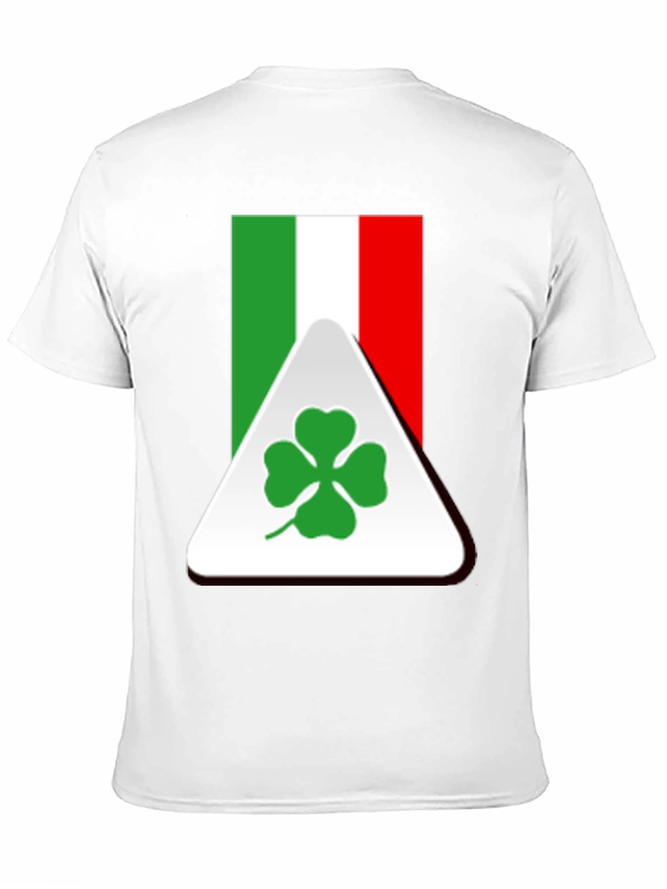 Black Italian Flag Clover T-Shirt view 11