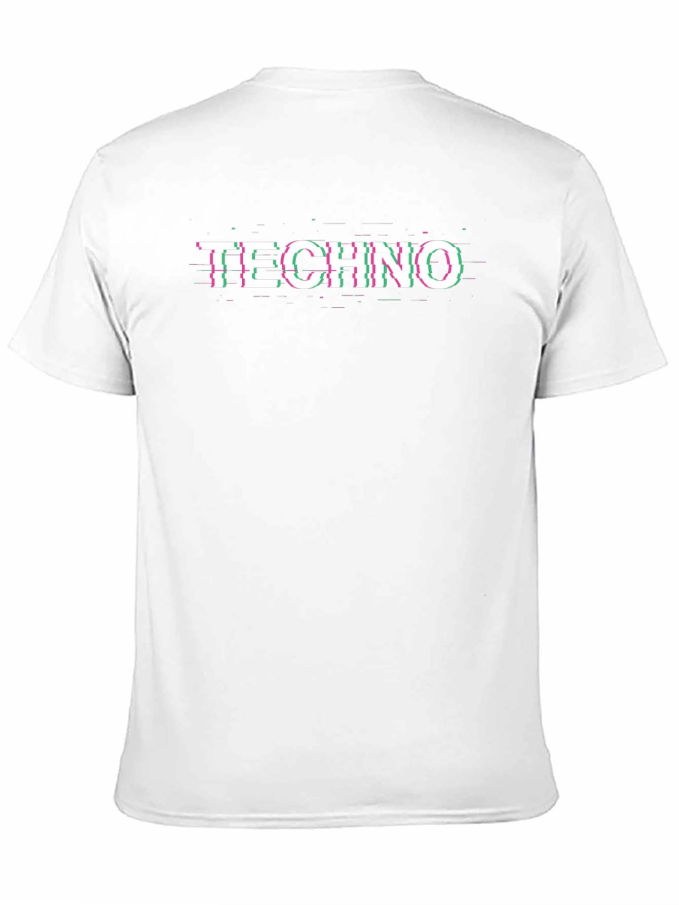 Black Techno Glitch T-Shirt - Black Graphic Tee view 11