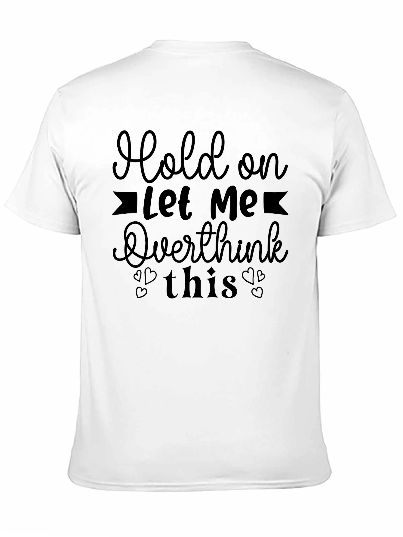 Black Overthink T-Shirt - Funny Slogan Tee view 11