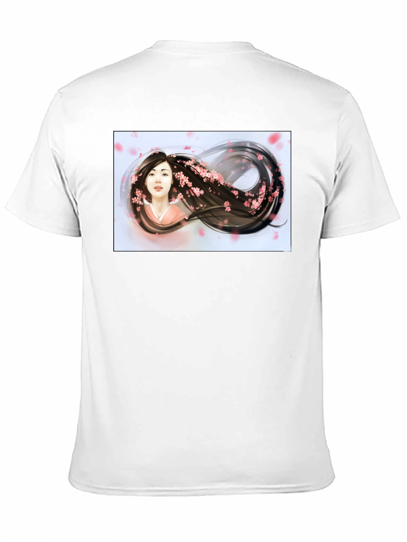 Black Sakura Dream T-Shirt - Artistic Graphic Tee view 11