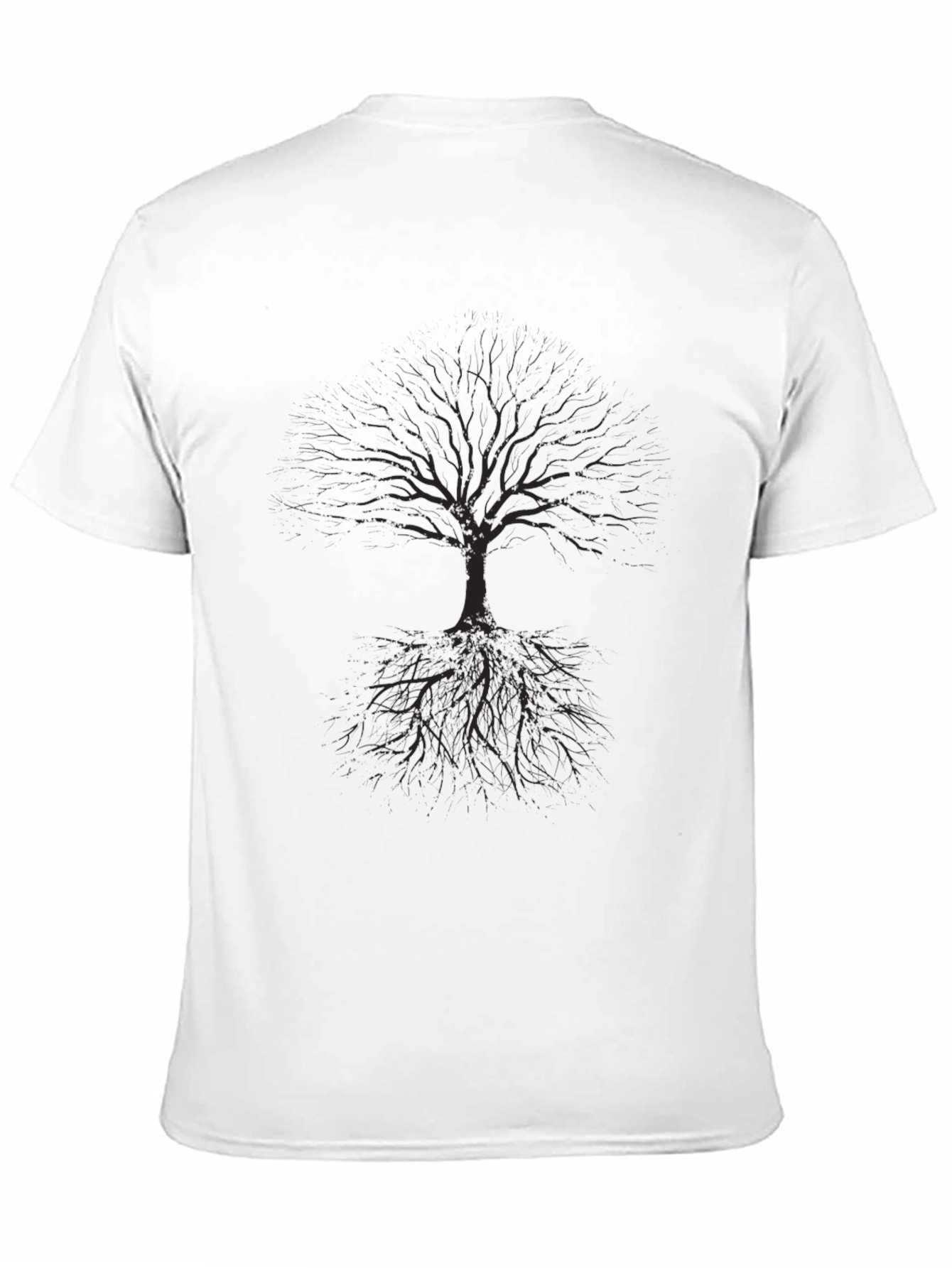 Black Men's Black Tree of Life Graphic Tee view 11