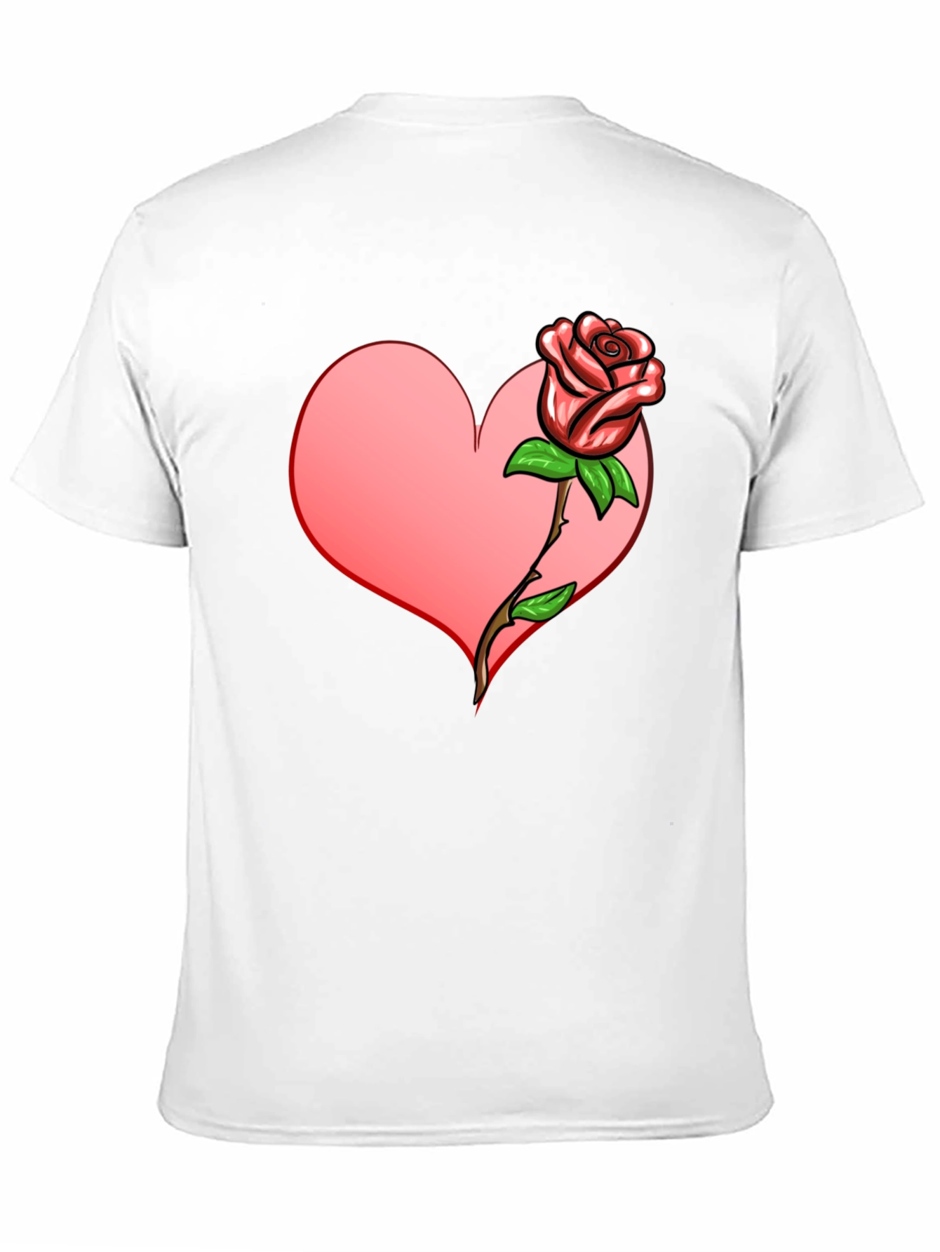 Black Heart & Rose Graphic T-Shirt view 11