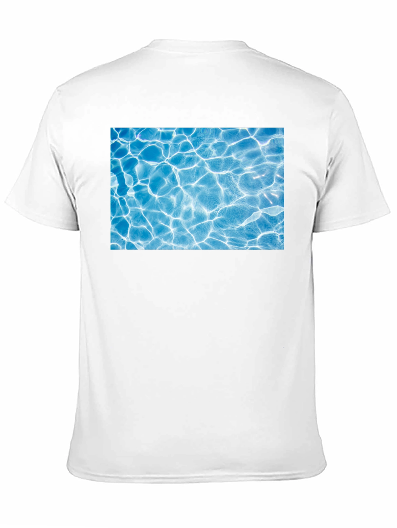 Black Pool Water Graphic Black Tee view 11