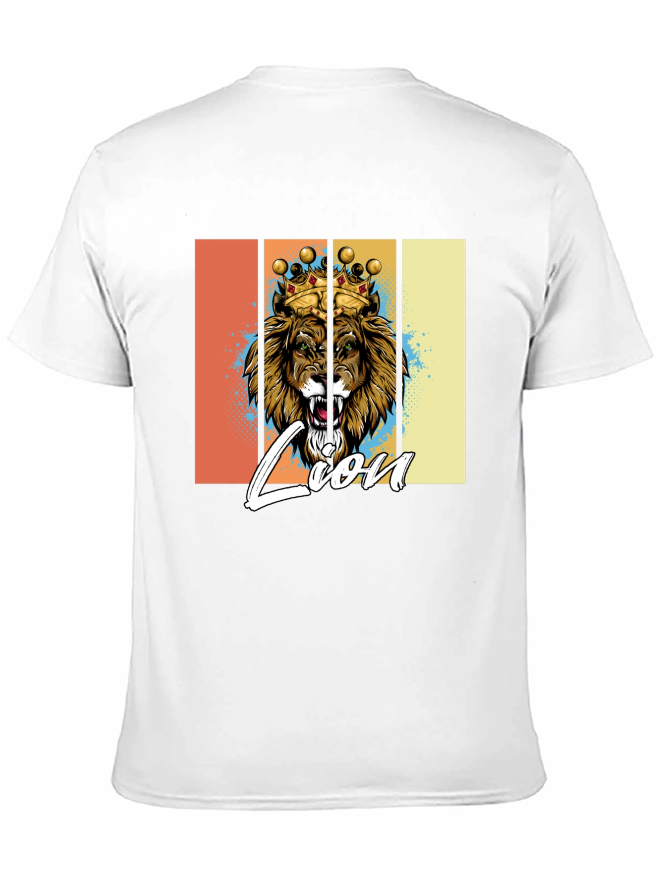Black Lion King Graphic Print T-Shirt view 11