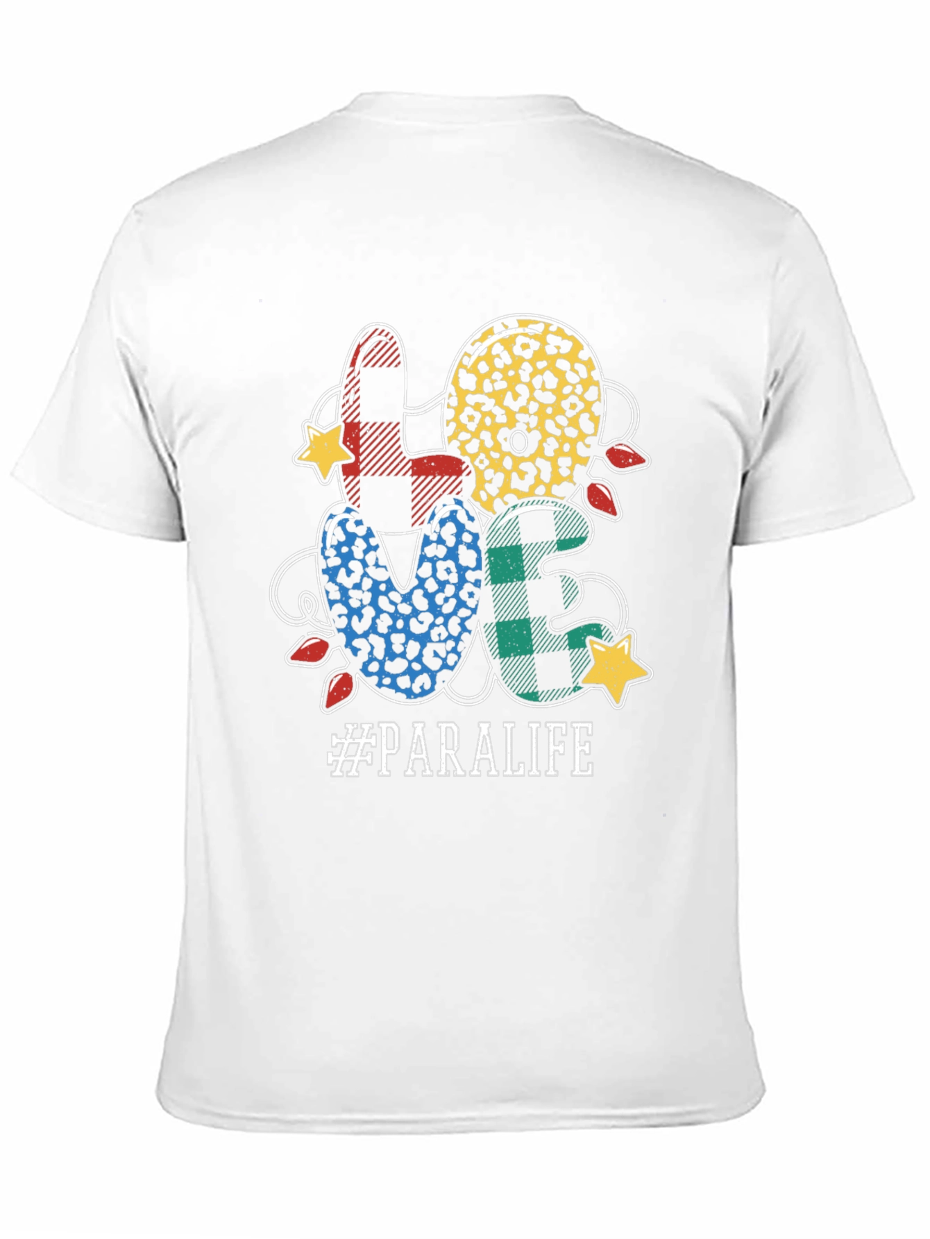 Black LOVE Paralife T-Shirt - Trendy Design, Comfortable Fit view 11