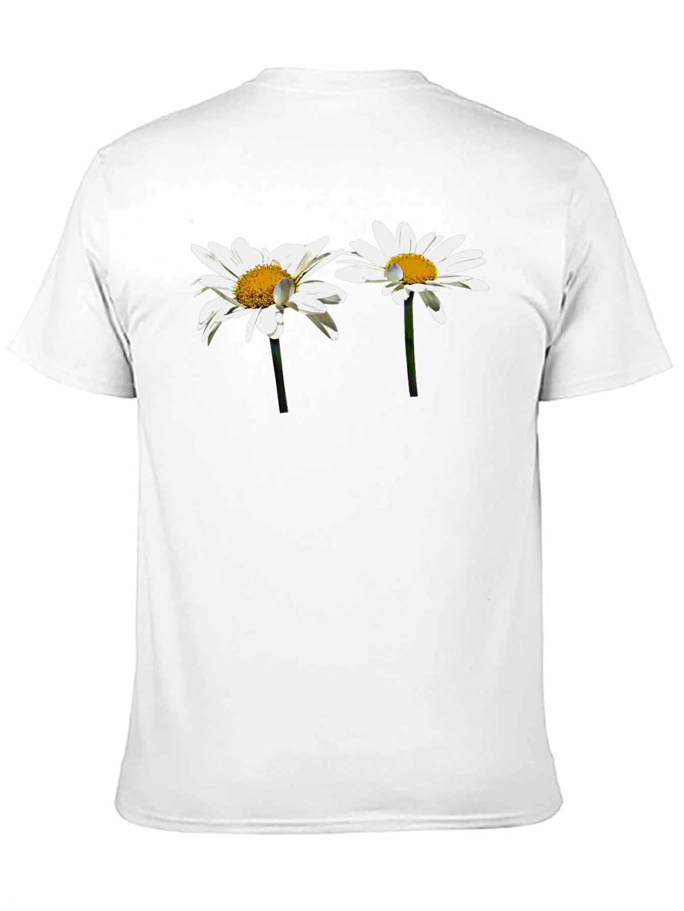 Black Daisy Flower Graphic T-Shirt - Stylish Casual Wear view 11