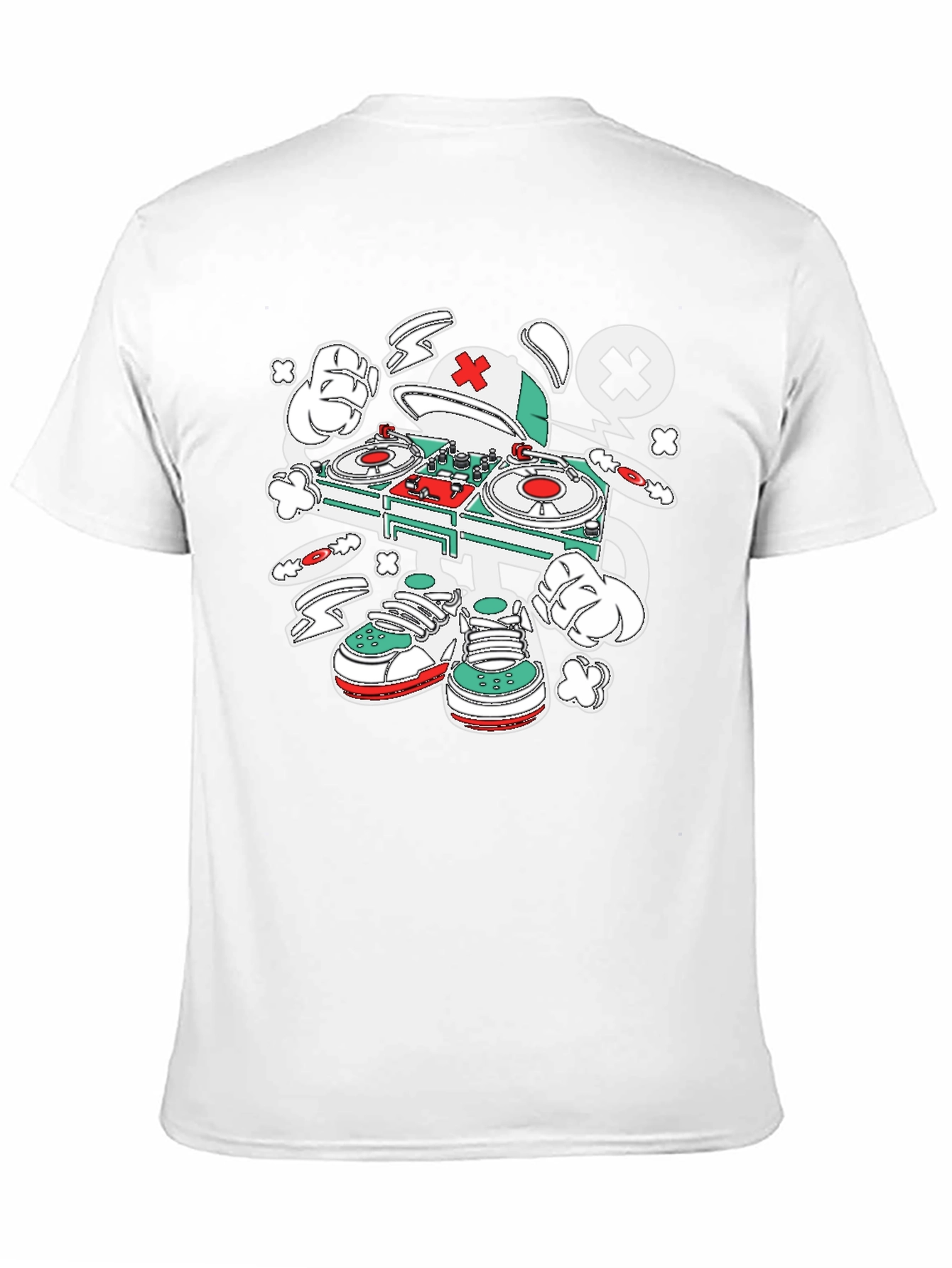 Black DJ Turntable Graphic Tee - Fresh Style view 11