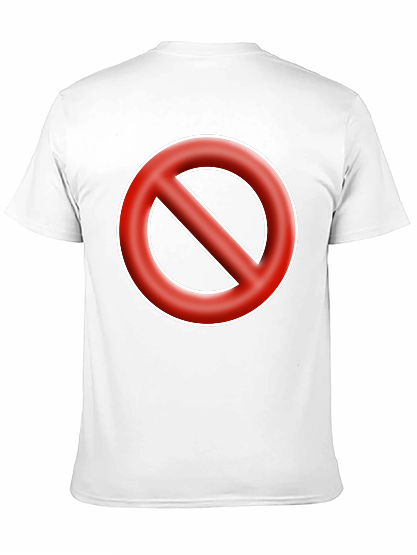 Black No Symbol T-Shirt - Bold Graphic Tee - Black view 11