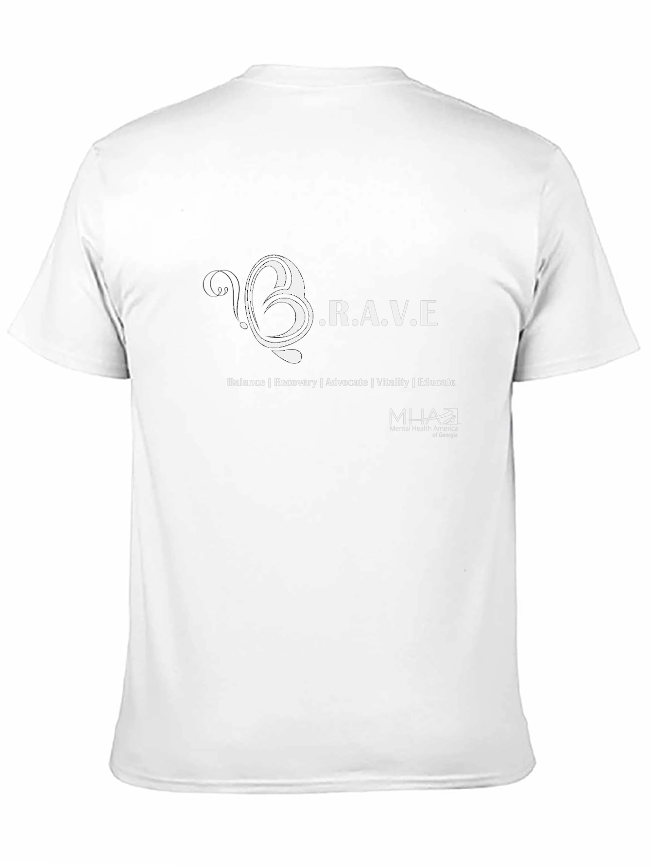 Black BRAVE Graphic T-Shirt Mental Health Advocate Tee view 11