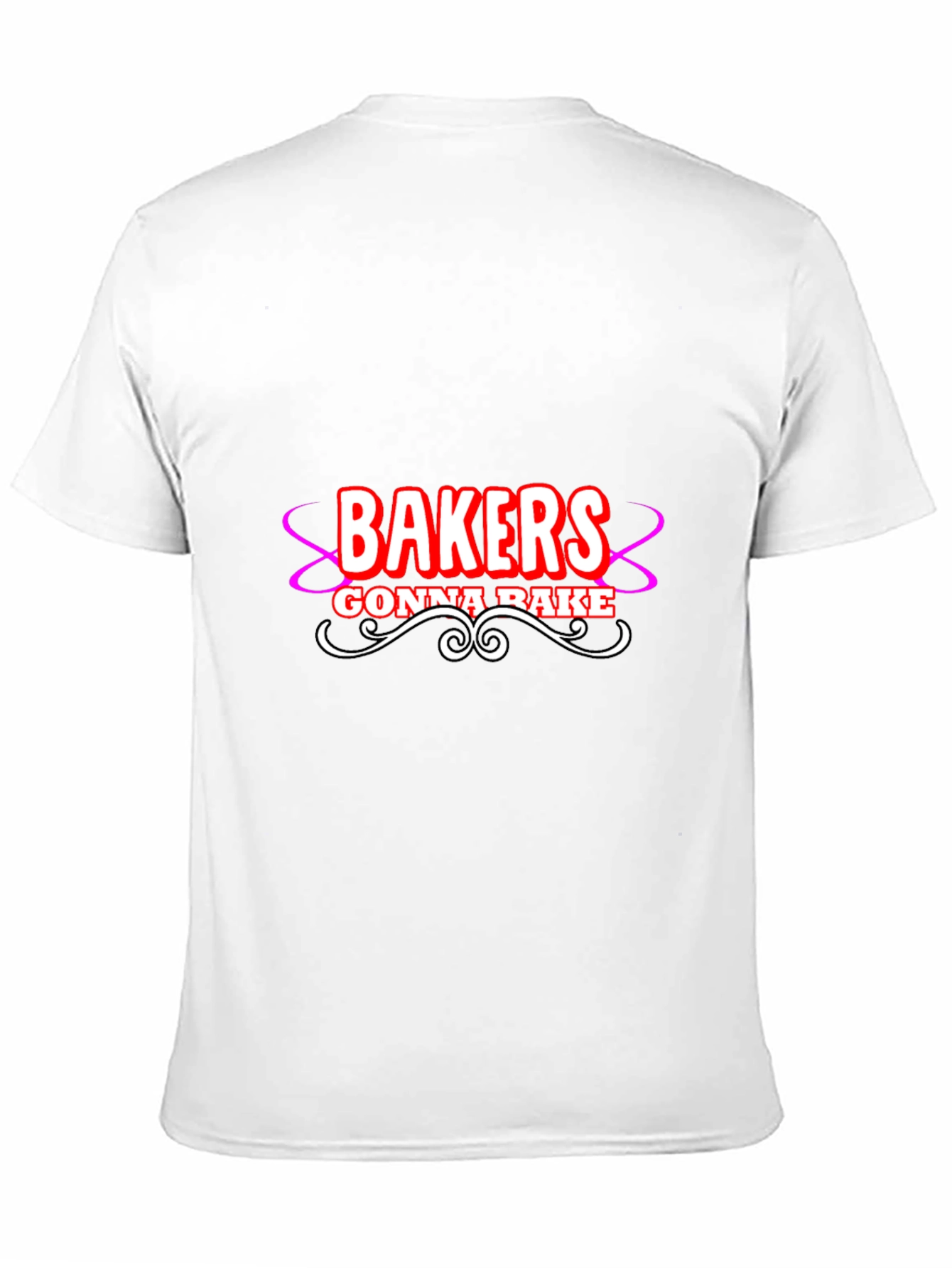 Black Bakers Gonna Bake Graphic T-Shirt - Black Cotton Tee view 11