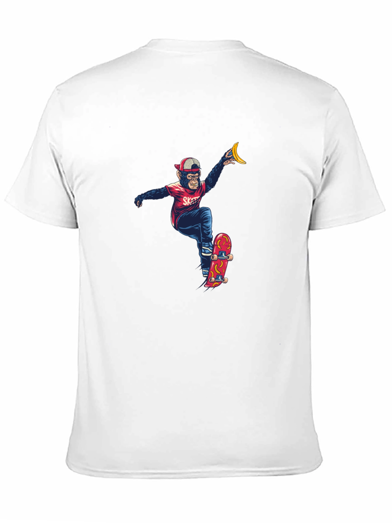 Black Monkey Skateboarder Graphic Tee view 11