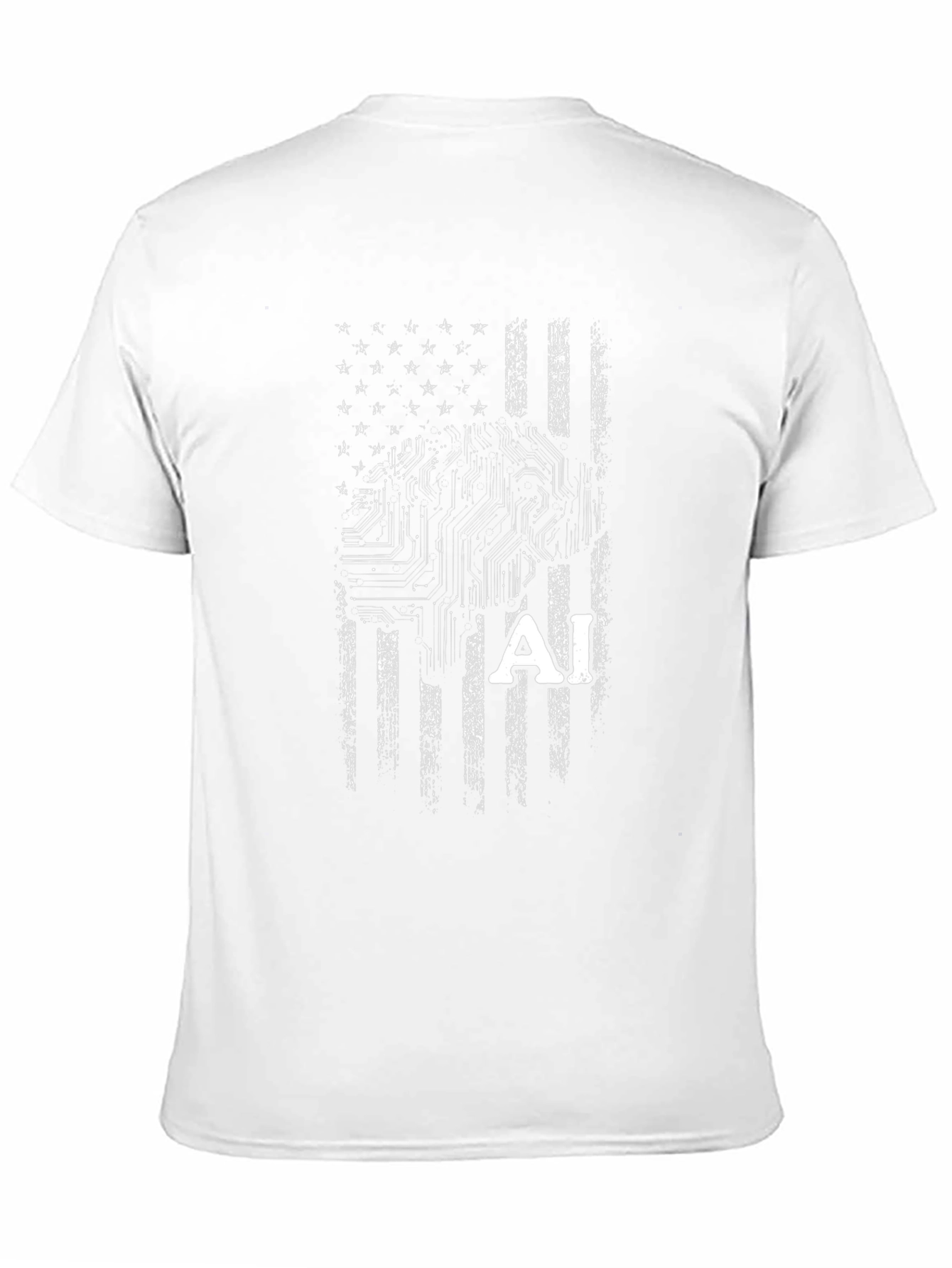 Black AI Flag Graphic T-Shirt view 11