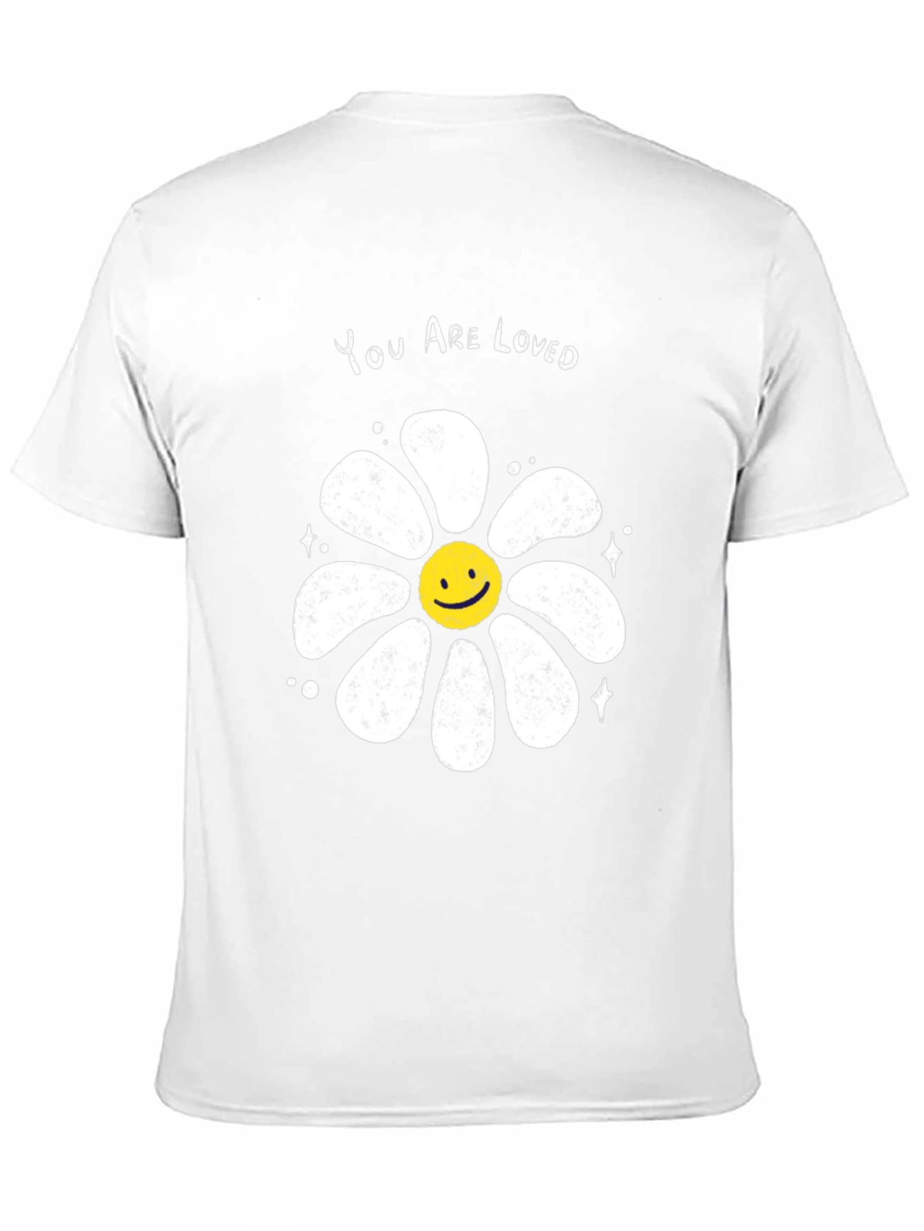 Black You Are Loved Graphic Tee - Smiley Flower view 11