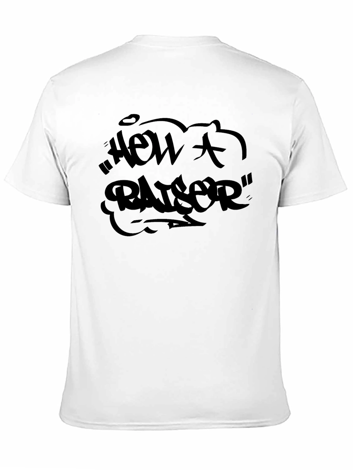 Black Men's Black "How A Raiser" Graphic T-Shirt view 11