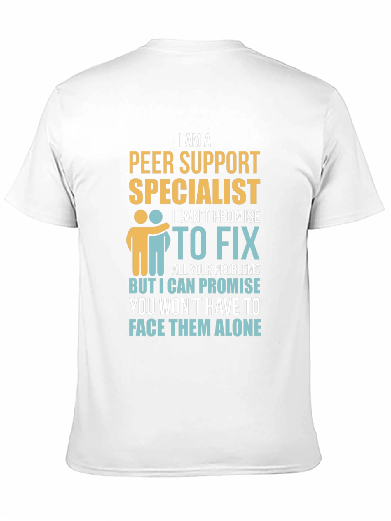 Black Peer Support Specialist Graphic T-Shirt view 11