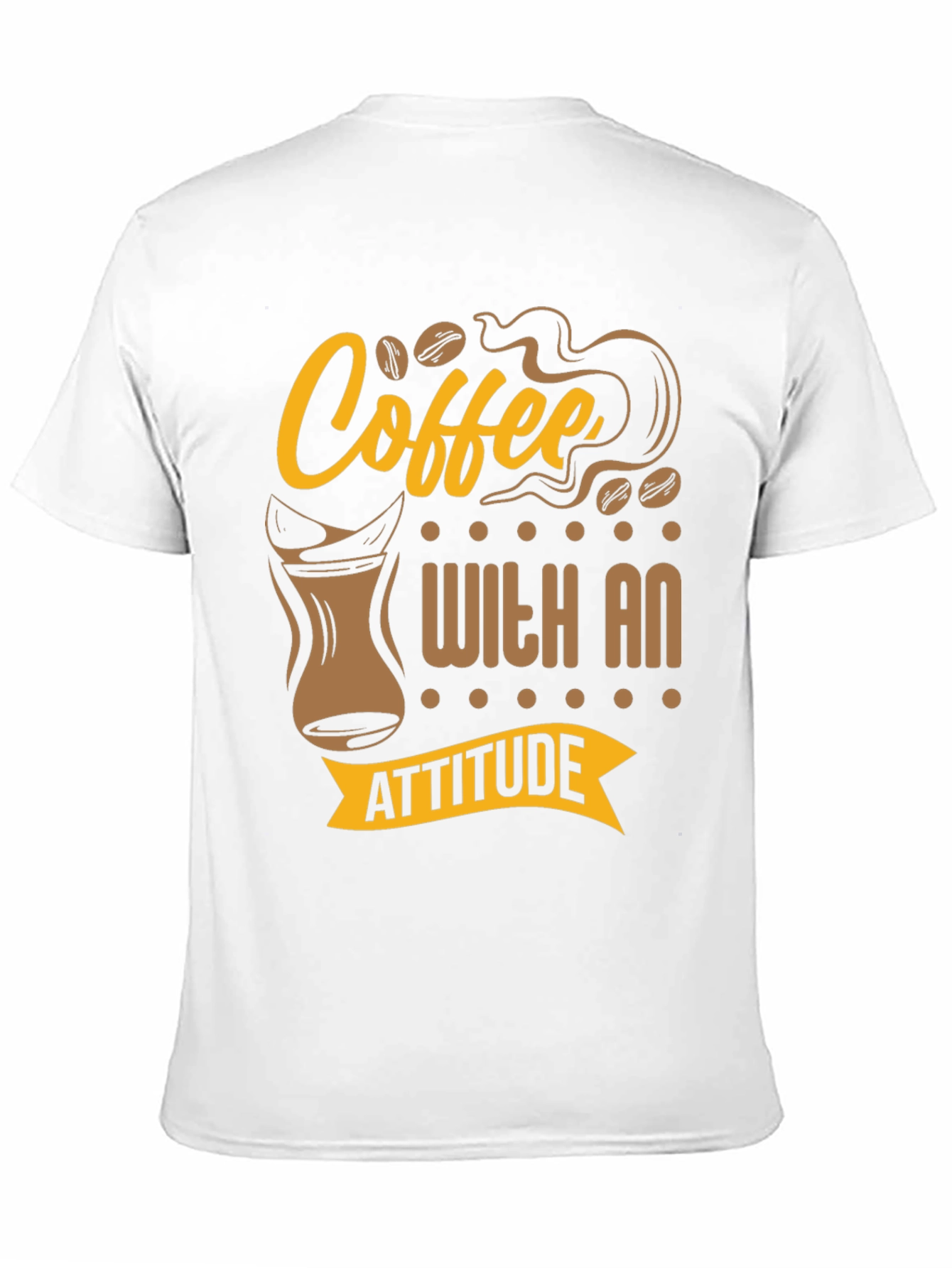 Black Coffee With An Attitude Graphic T-Shirt view 11