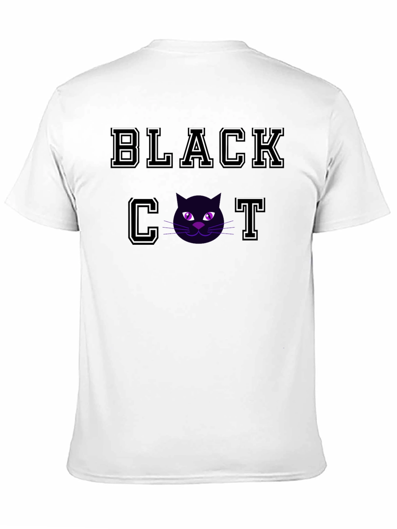 Black Black Cat Graphic T-Shirt - Soft Cotton Tee view 11
