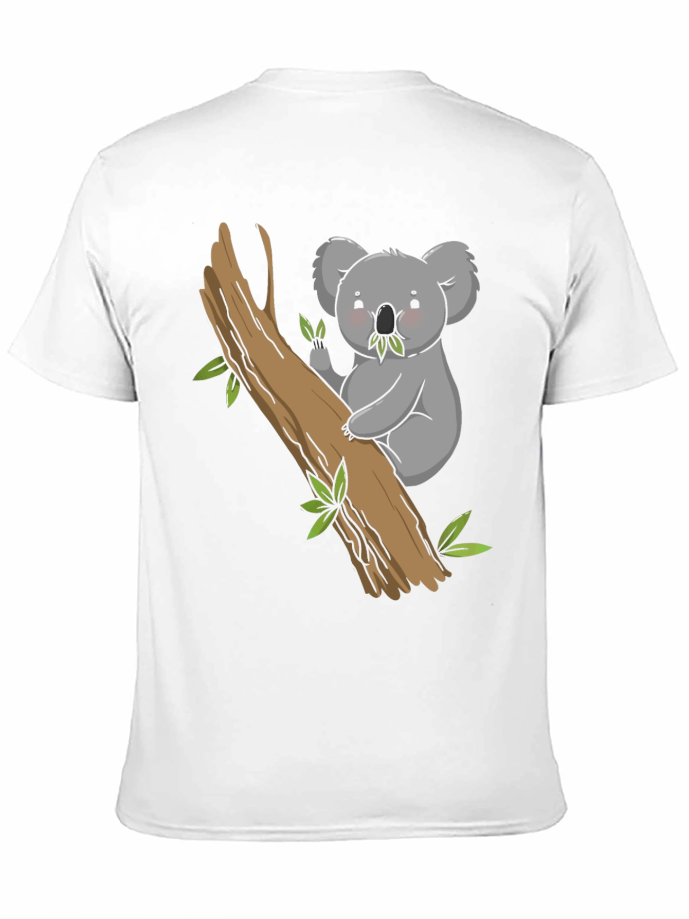 Black Cute Koala Bear Tree T-Shirt view 11
