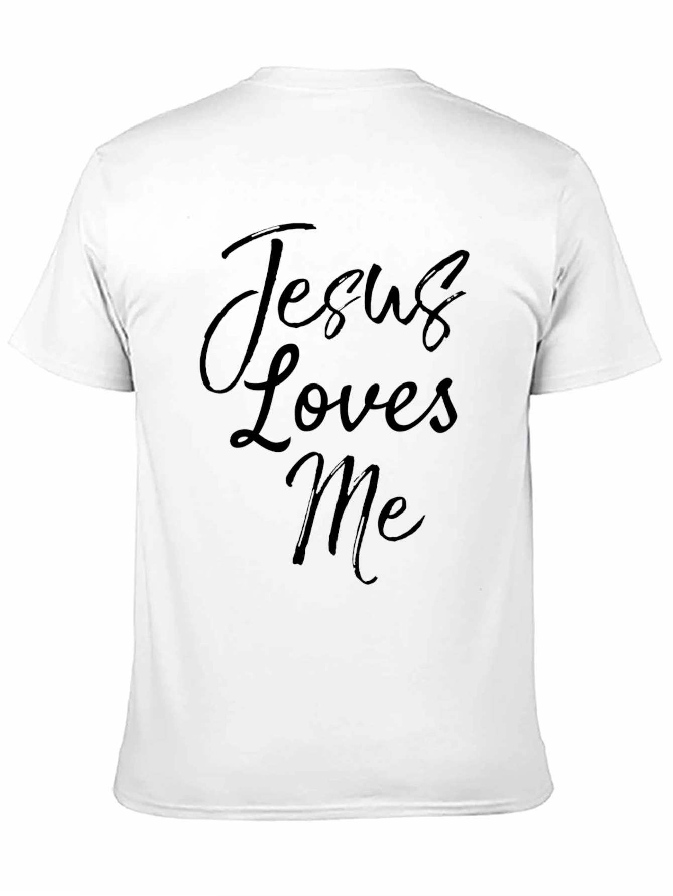 Black Jesus Loves Me Black T-Shirt view 11