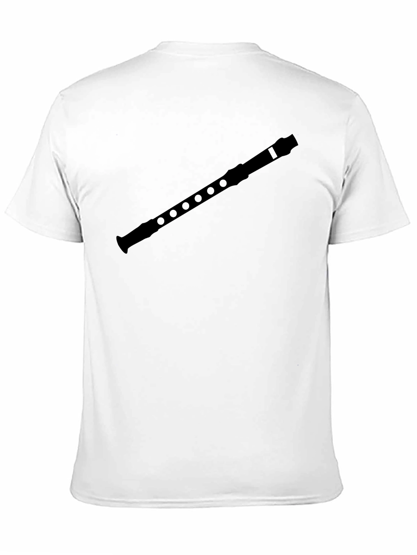 Black Recorder Graphic Tee - Music Lover Shirt view 11