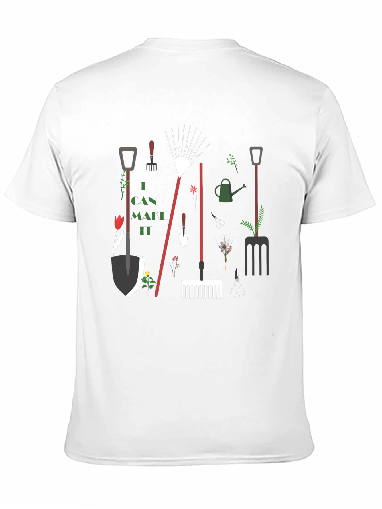 Black Gardening Tools Graphic Tee - I Can Make It! view 11