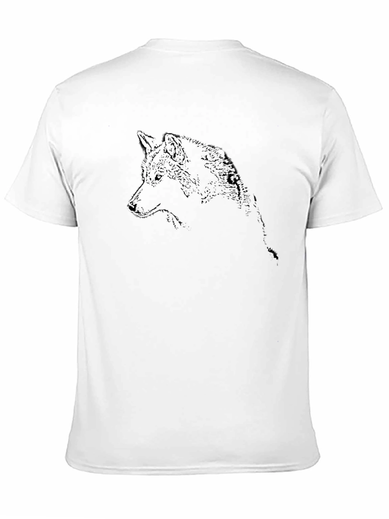 Black Black Wolf Graphic Tee - Cool & Stylish Men's T-Shirt view 11