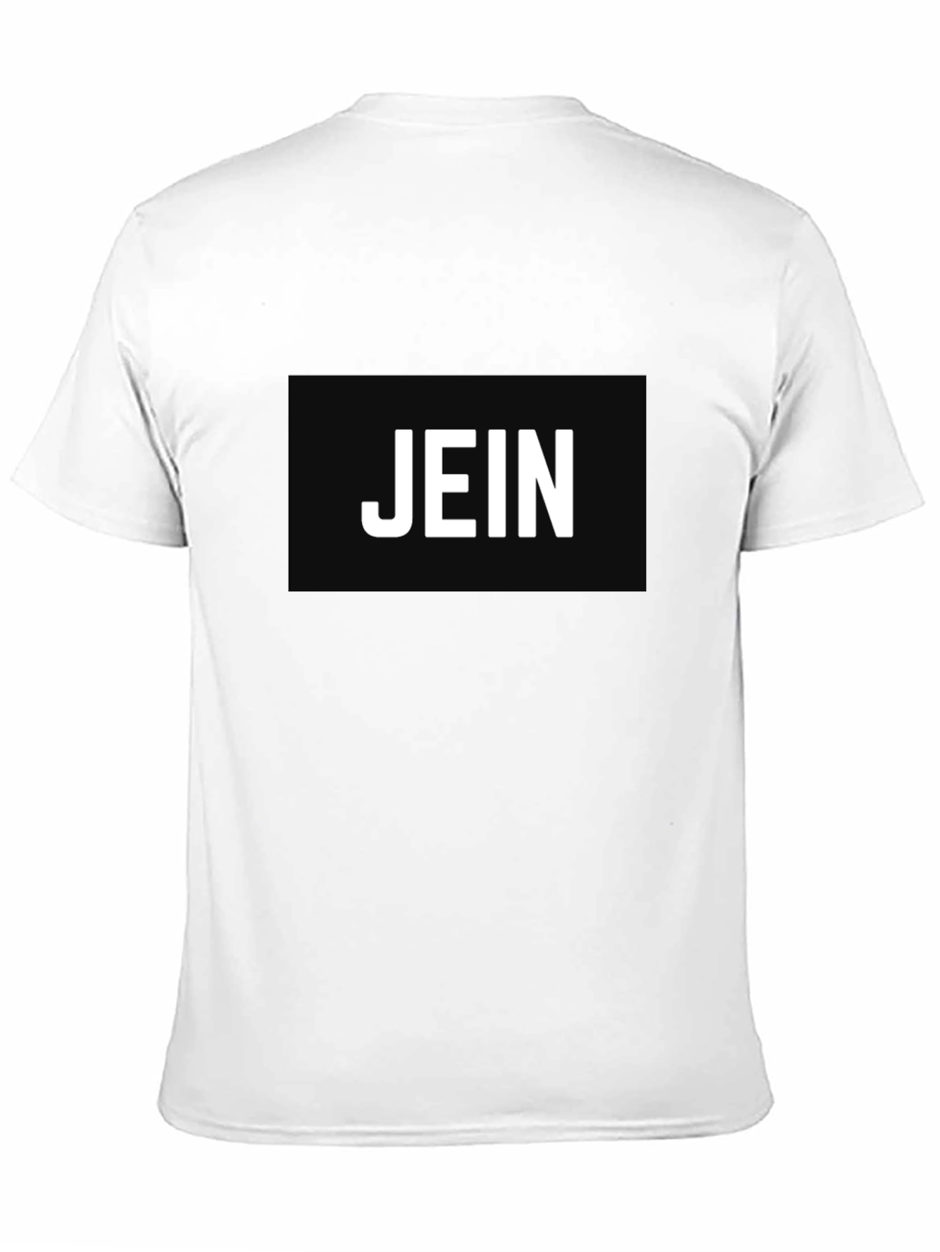 Black Black T-Shirt - 'JEIN' Graphic Print view 11
