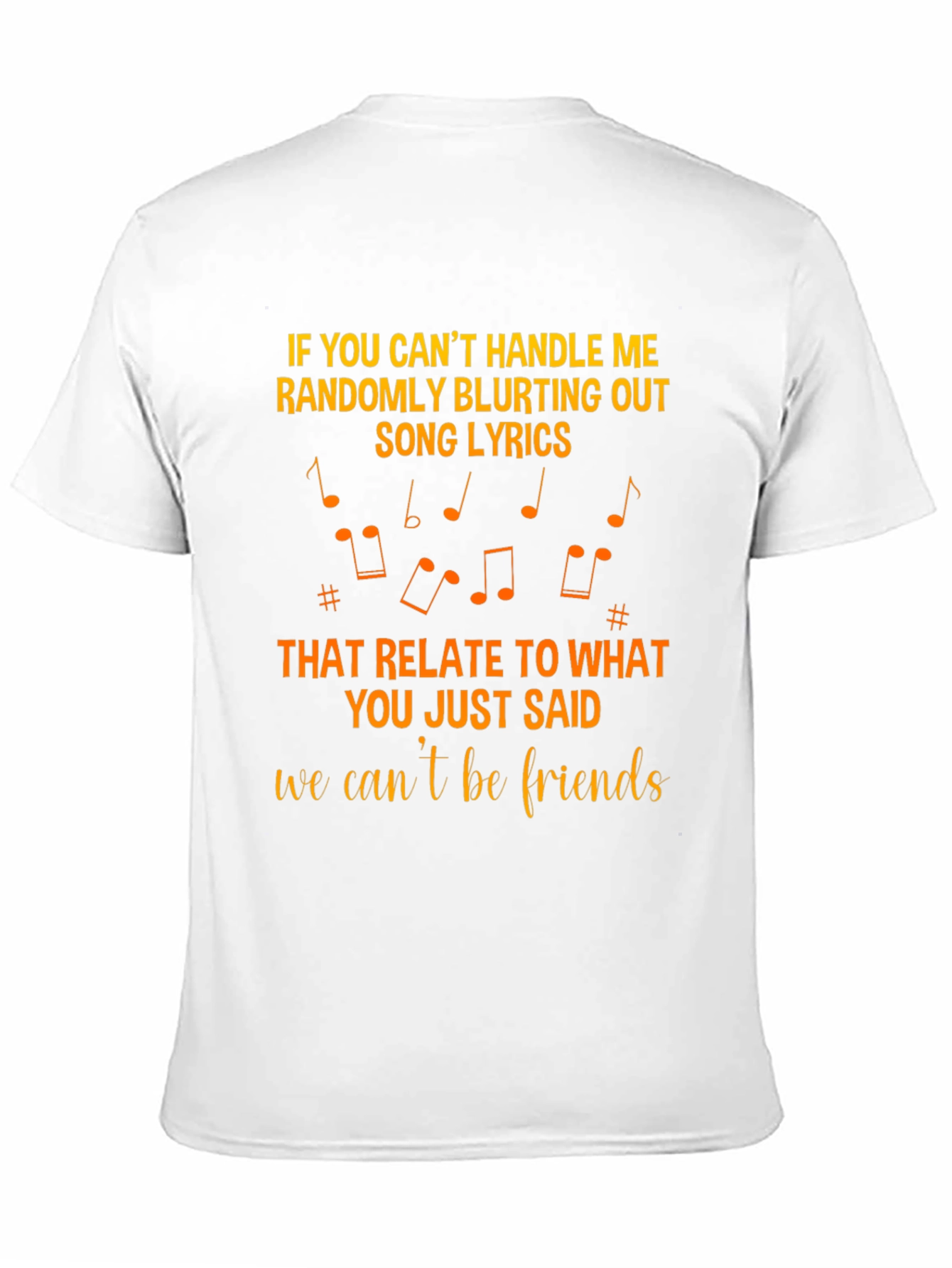 Black Song Lyrics T-Shirt: If You Can't Handle Me view 11