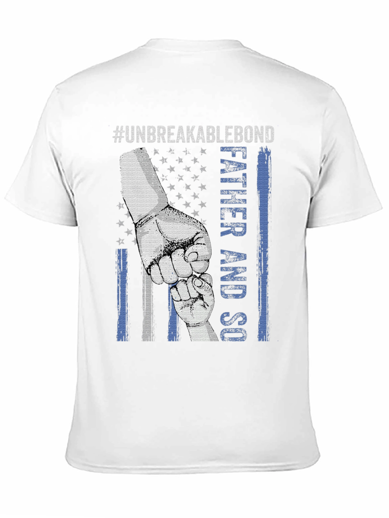 Black Unbreakable Bond Father and Son T-Shirt view 11