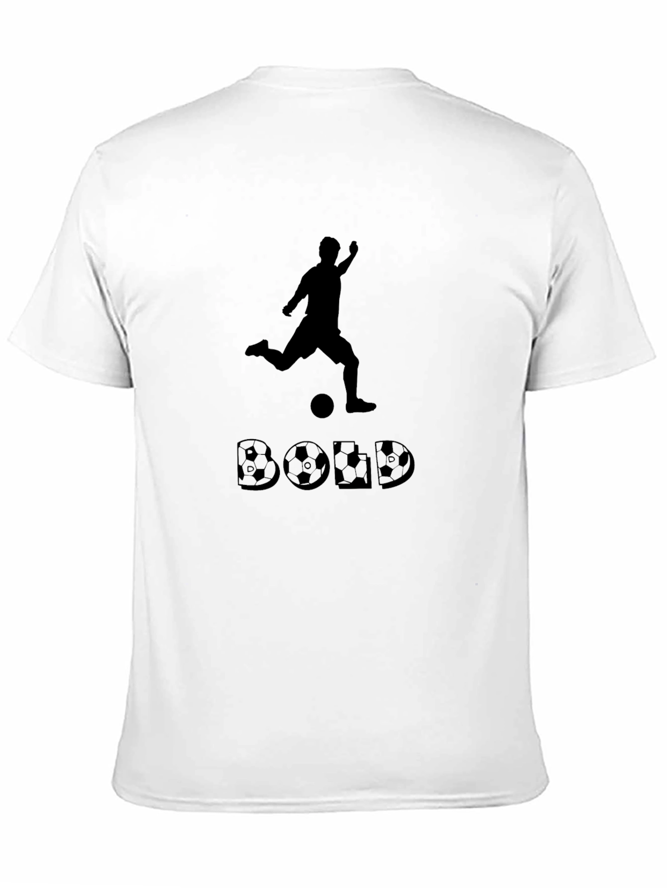 Black Bold Soccer Graphic T-Shirt view 11