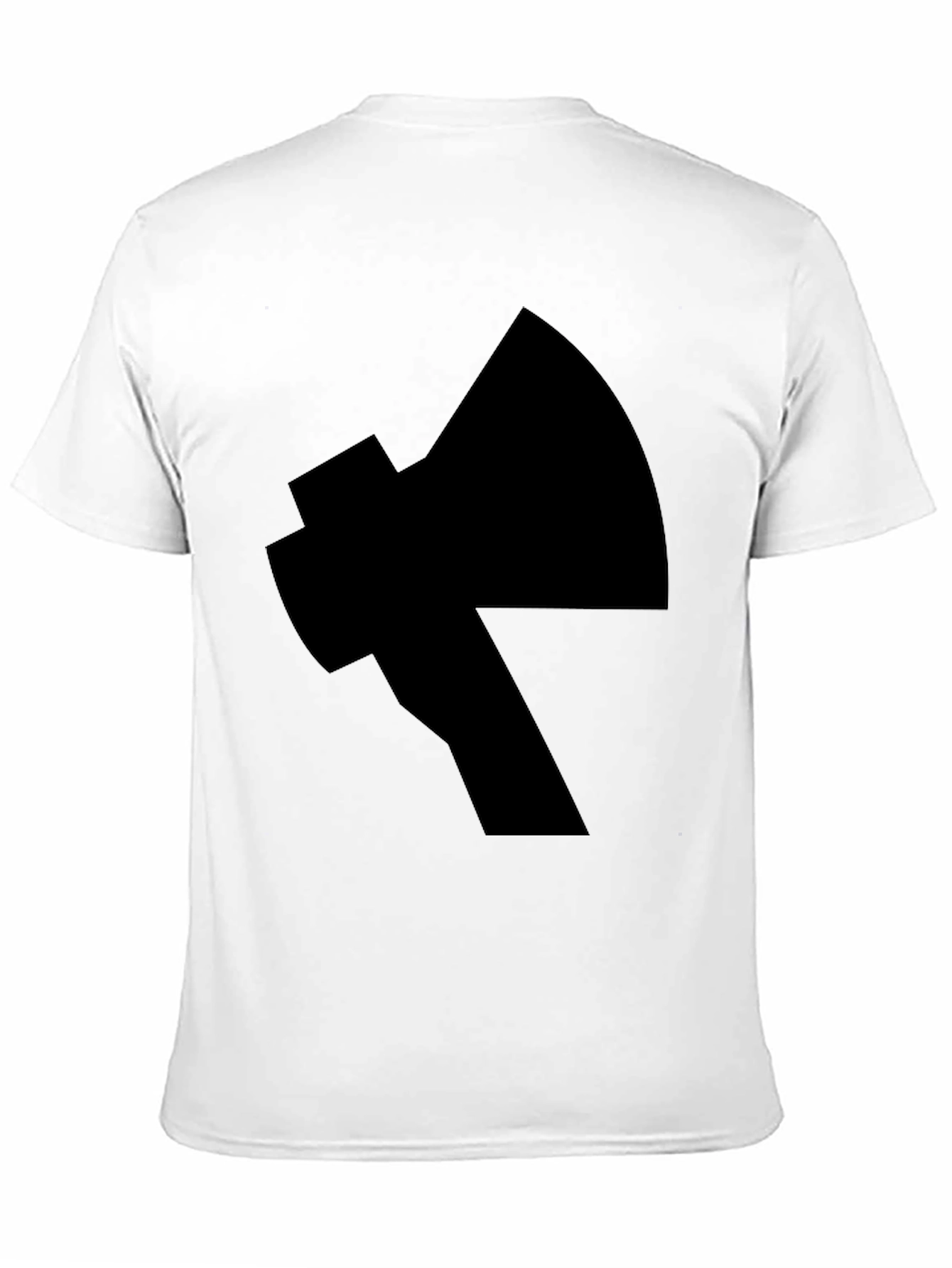 Black Axe Graphic Print Black T-Shirt view 11